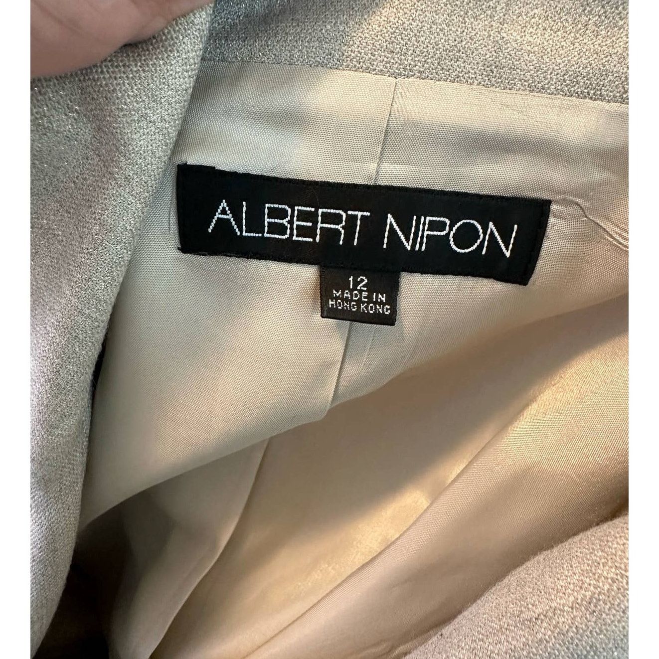 Albert Nipon Albert Nipon shimmery tan pant blazer suit size 12 Size XL / US 12-14 / IT 48-50 - 3 Thumbnail