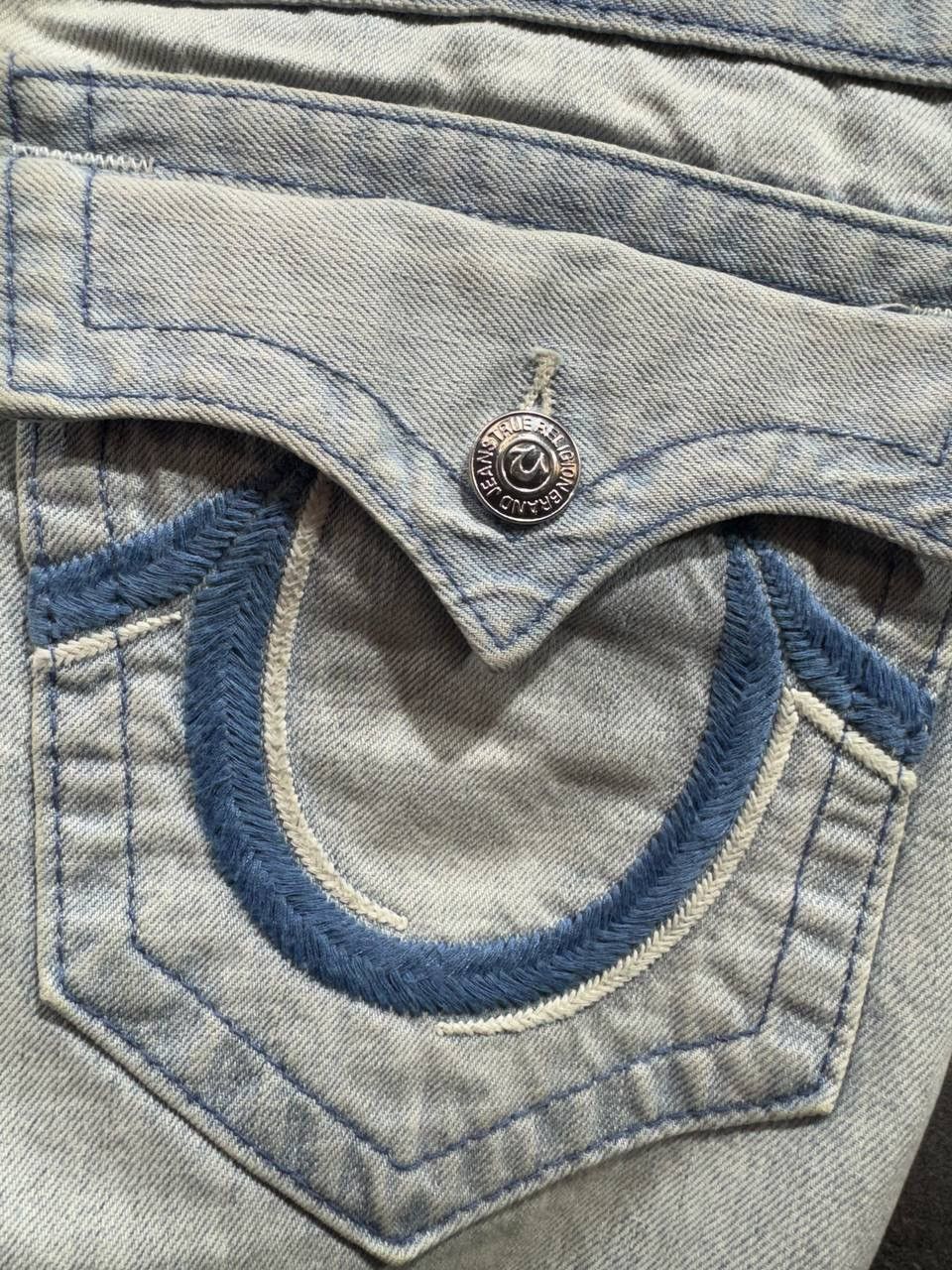 True Religion True Religion Men's Ricky Straight Denim Jeans Size US 32 / EU 48 - 11 Thumbnail