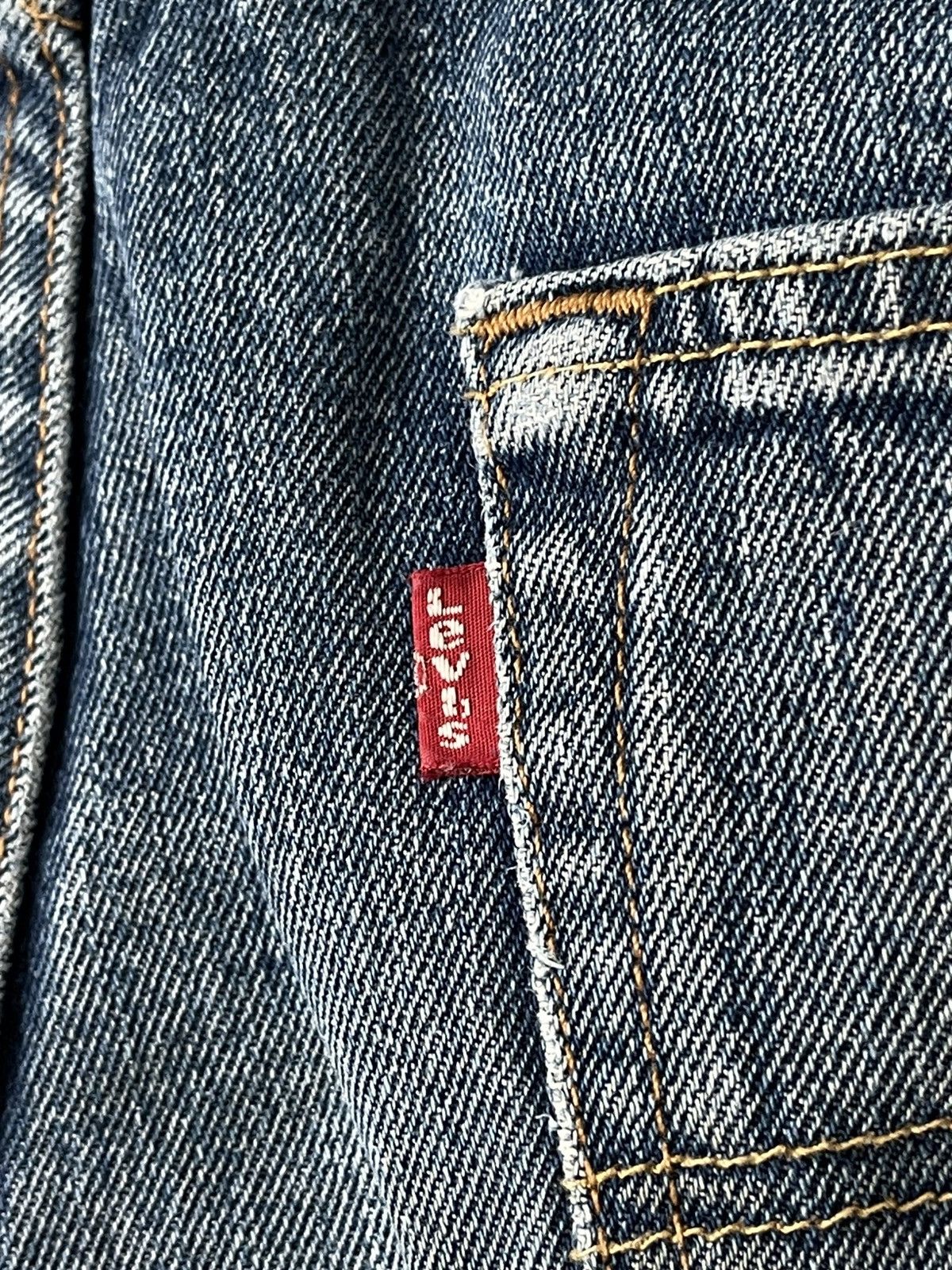 Levi's Levis 501 Patchwork Custom Faded Denim Jeans Size US 34 / EU 50 - 12 Thumbnail