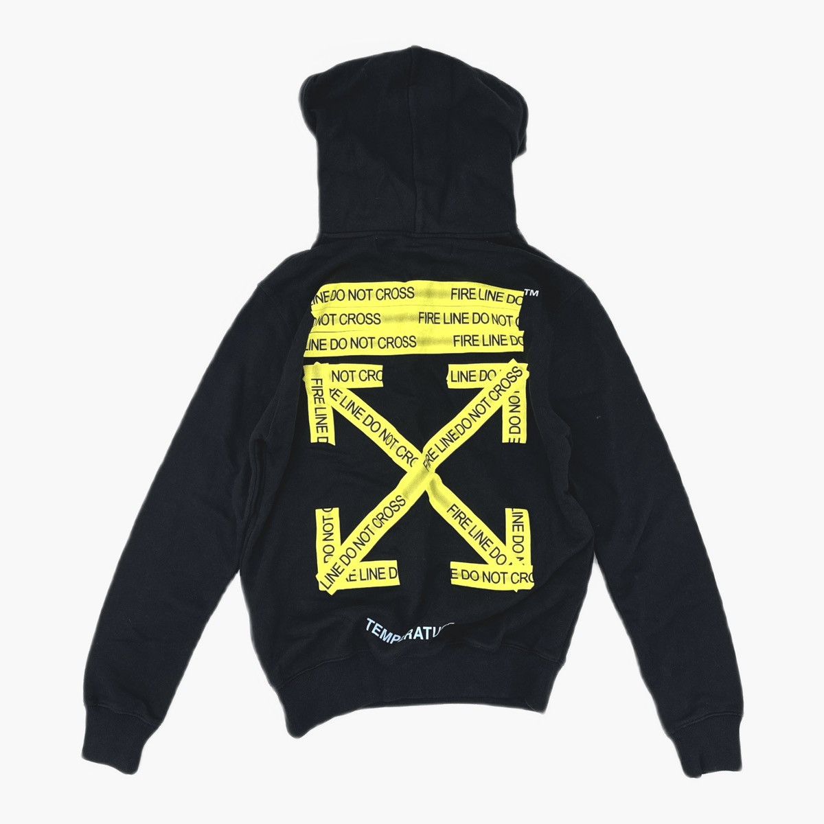 Off-White Off-White Black Firetape Hoodie Size US XS / EU 42 / 0 - 2 Thumbnail