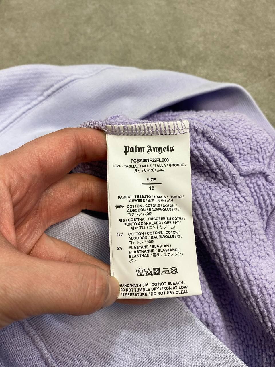 Palm Angels Palm Angels Curved Big Logo Purple Sweatshirt Size L / US 10 / IT 46 - 16 Thumbnail