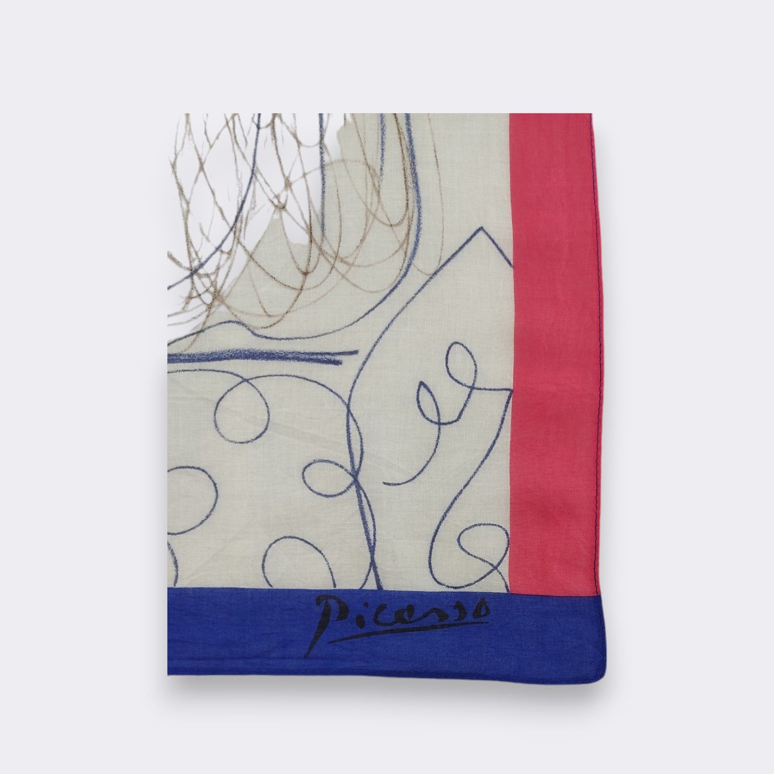 Other Vintage Picasso Handkerchief Neckerchief Bandana H109M Size ONE SIZE - 2 Thumbnail