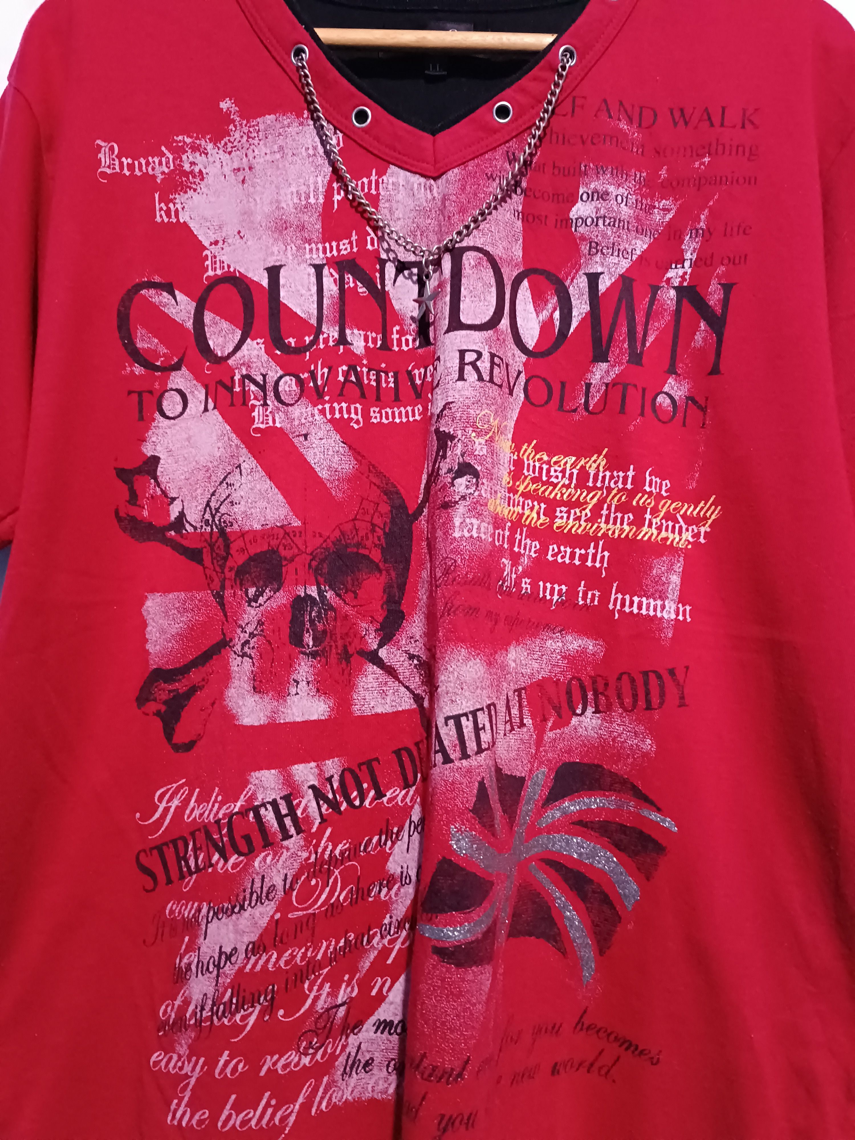 Japanese Brand Japanese Brand Double Layer Short T-shirt Seditionaries Poem Size US L / EU 52-54 / 3 - 3 Thumbnail