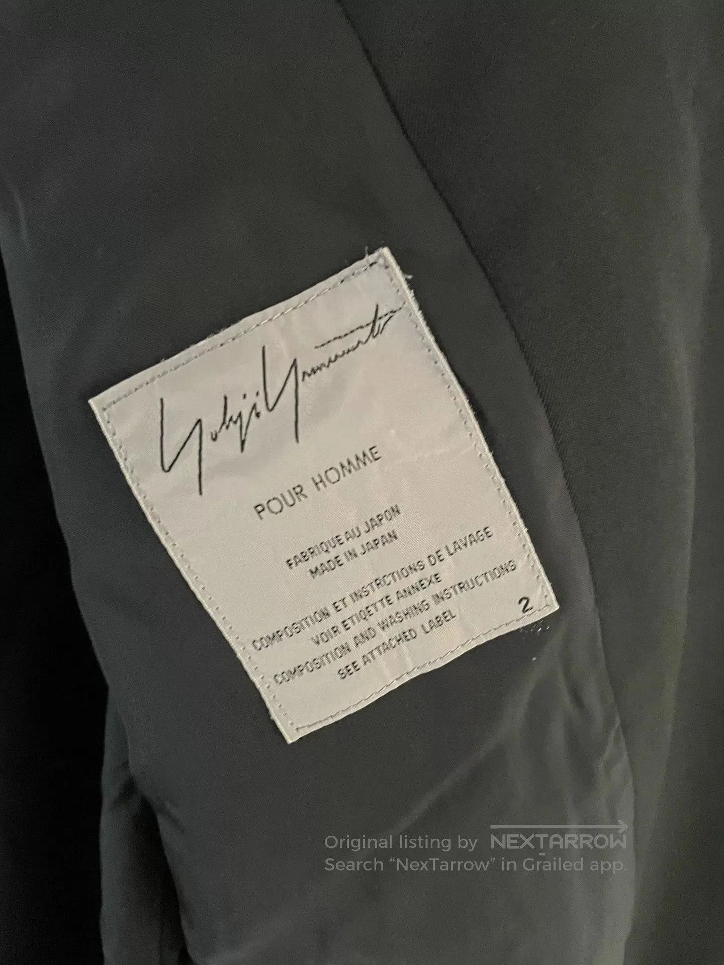 Yohji Yamamoto Yohji Yamamoto Pour Homme 04AW Wool Coat. Size US S / EU 44-46 / 1 - 5 Thumbnail