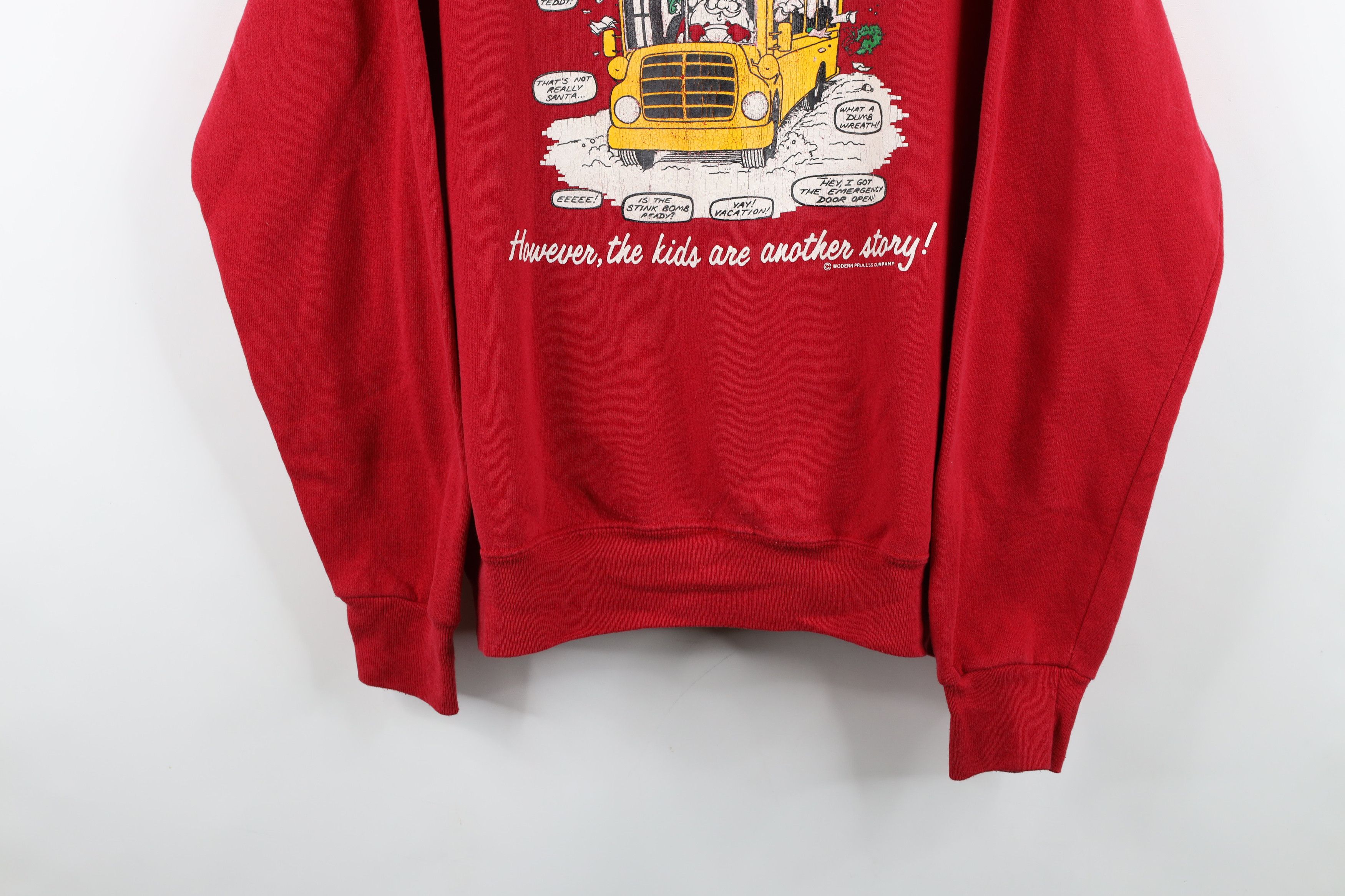 Vintage Vintage 90s Streetwear Christmas Bus Driver Sweatshirt USA Size XXL / US 16-18 / IT 52-54 - 3 Thumbnail