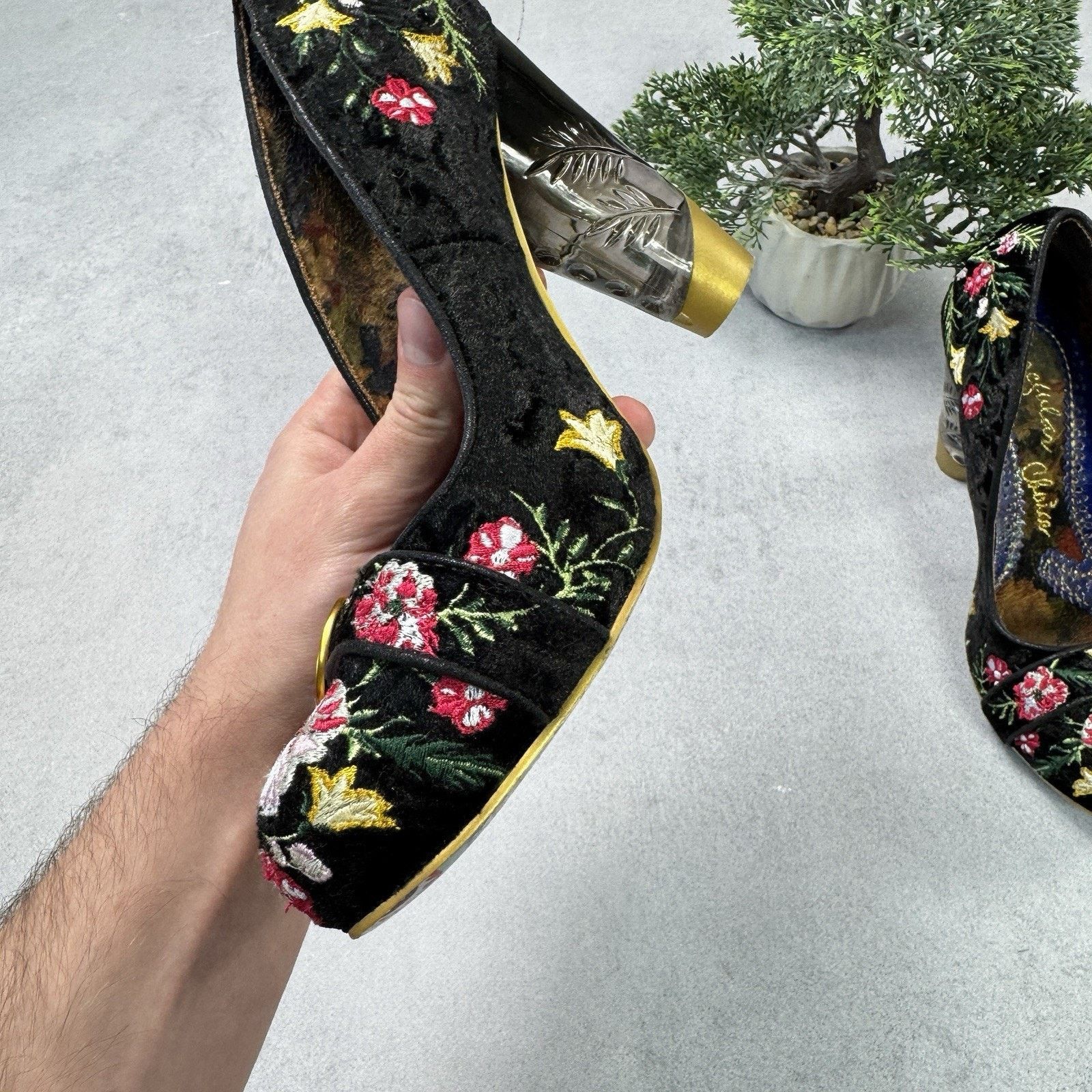 Vintage Irregular Choice Men Floral Heels Avant Garde Pumps 39 Us 9 Size US 9 / IT 39 - 8 Thumbnail