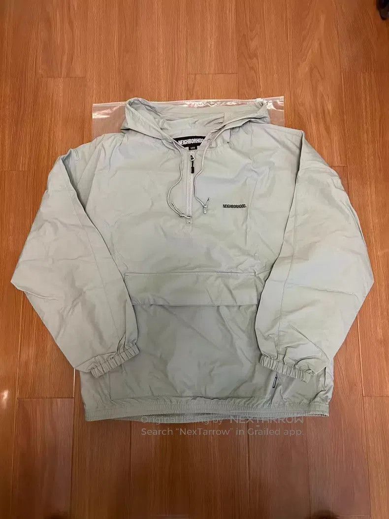 Neighborhood Neighborhood Nylon Hooded Semi-Zip Windbreaker Jacket Size US L / EU 52-54 / 3 - 1 Thumbnail