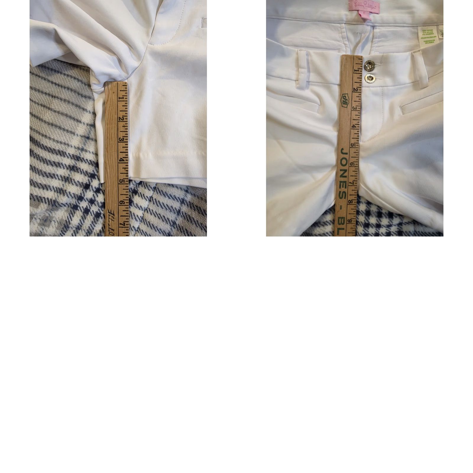 Lilly Pulitzer Lilly Pulitzer Joette Stretch Dinner Shorts Resort White Women's 0 NEW NWT - Shirt? Size 25" / US 0 / IT 36 - 9 Thumbnail