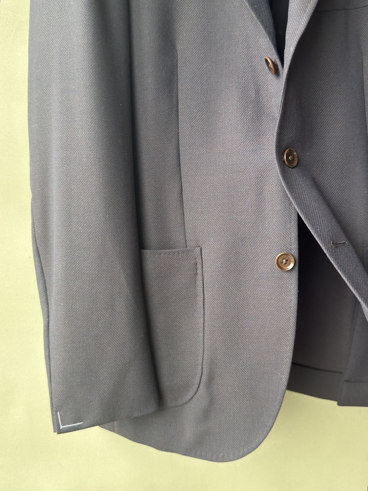 Ring Jacket Ring Jacket Mens Balloon Wool Japan Made 3 buttons Jacket Size 36R - 3 Thumbnail