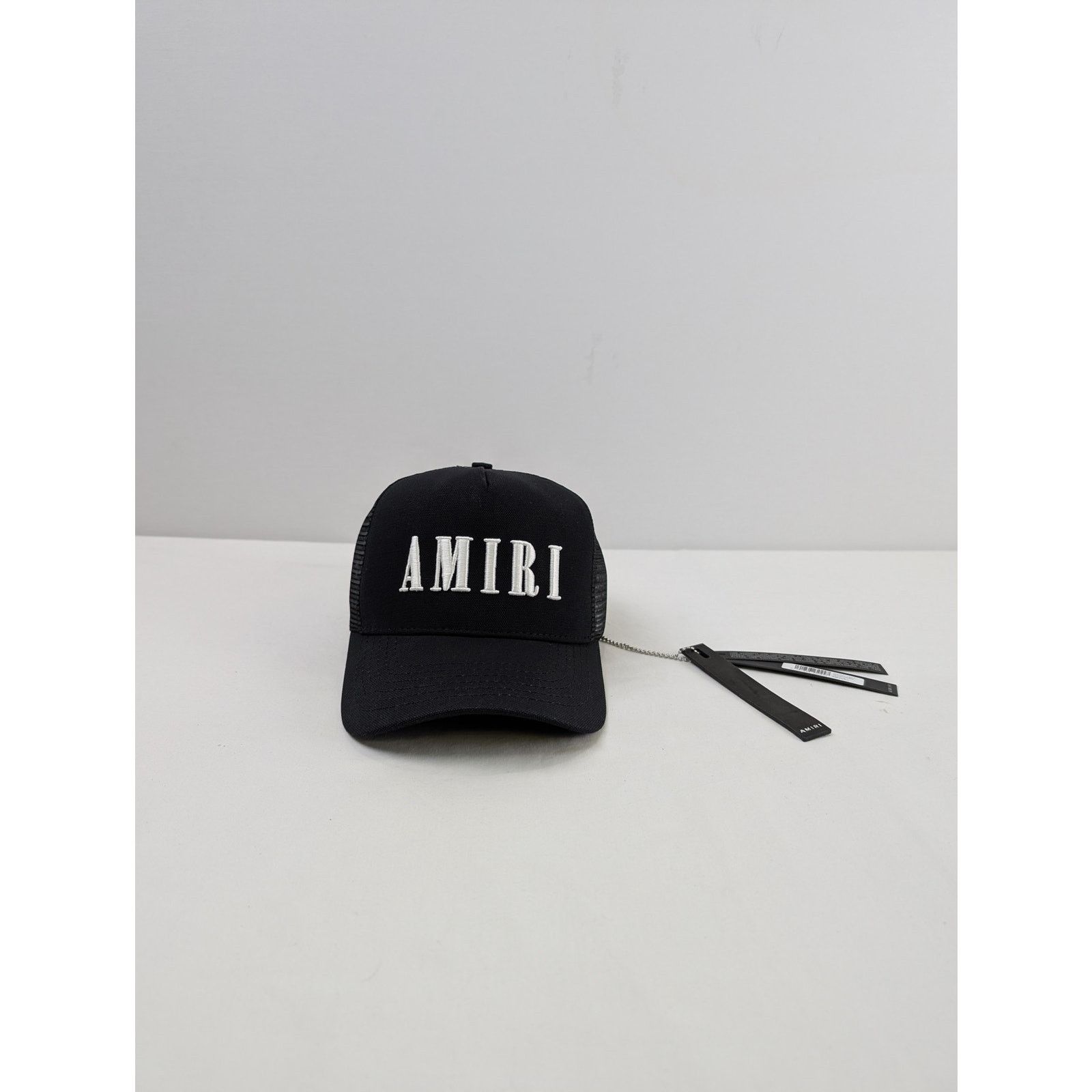 Amiri o1rshd1 Q:2 / Core Logo Trucker Cap / Hat in Black/White Size ONE SIZE - 3 Thumbnail