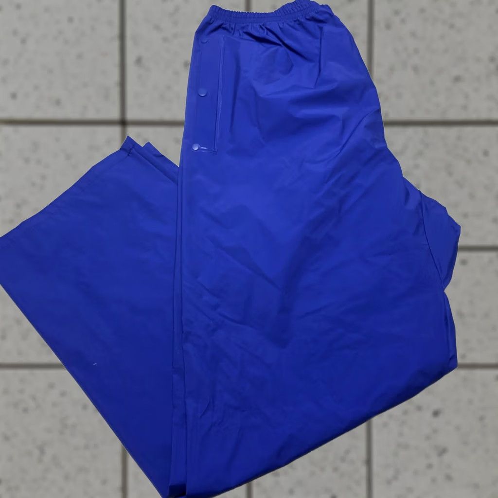Rains VINTAGE Columbia Rain Pants Men XL Blue PVC Waterproof 90s Activewear Pants Mens Size US 36 / EU 52 - 1 Thumbnail