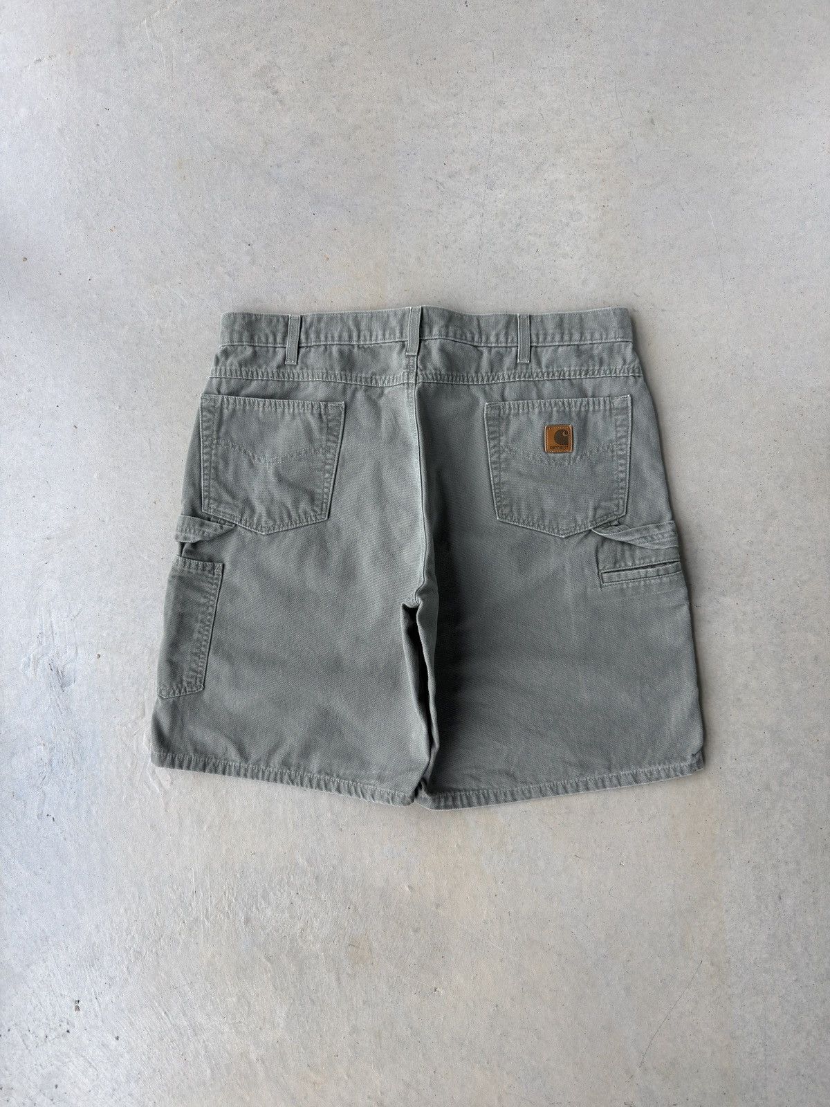 Carhartt Vintage Faded Green Carhartt Workwear Shorts Size US 40 / EU 56 - 1 Thumbnail