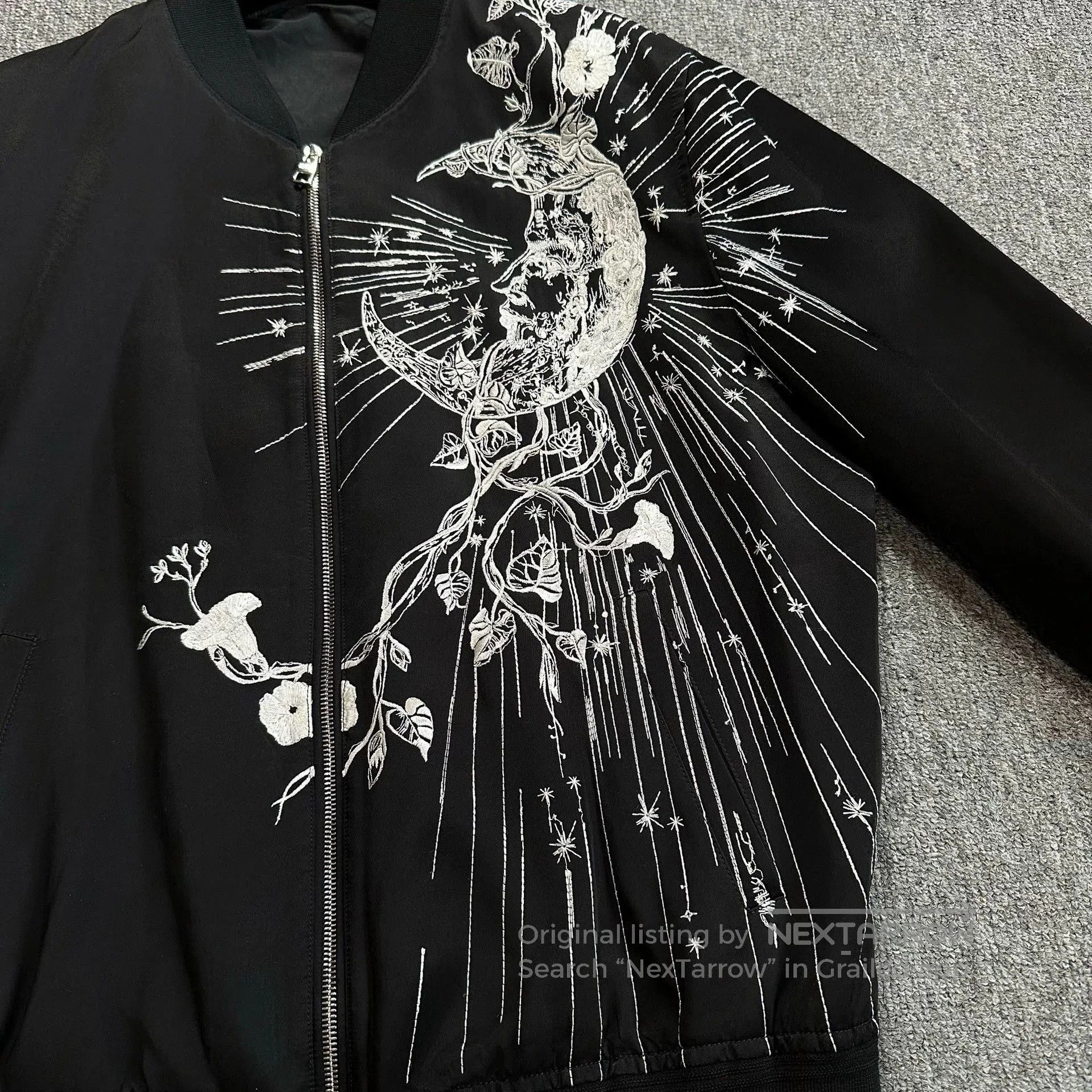 Alexander McQueen black embroidered bomber jacket by alexander mcqueen. Size US L / EU 52-54 / 3 - 2 Thumbnail