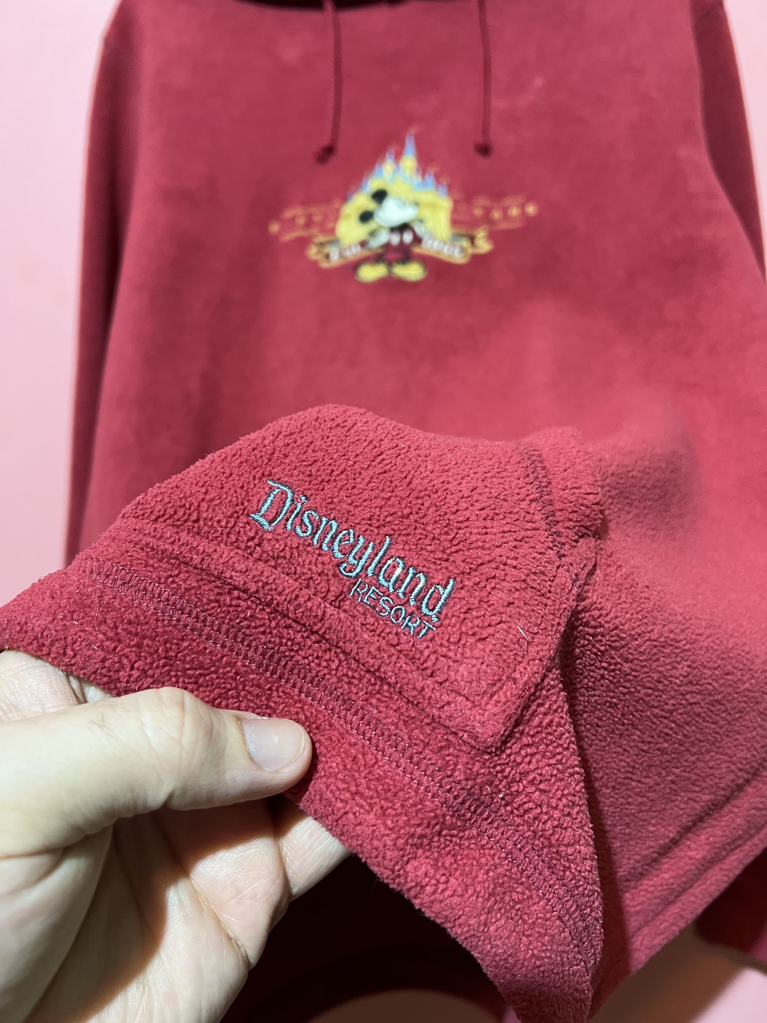 Disney Disney vintage fleece hoodie resort vtg y2k red Size US L / EU 52-54 / 3 - 3 Thumbnail