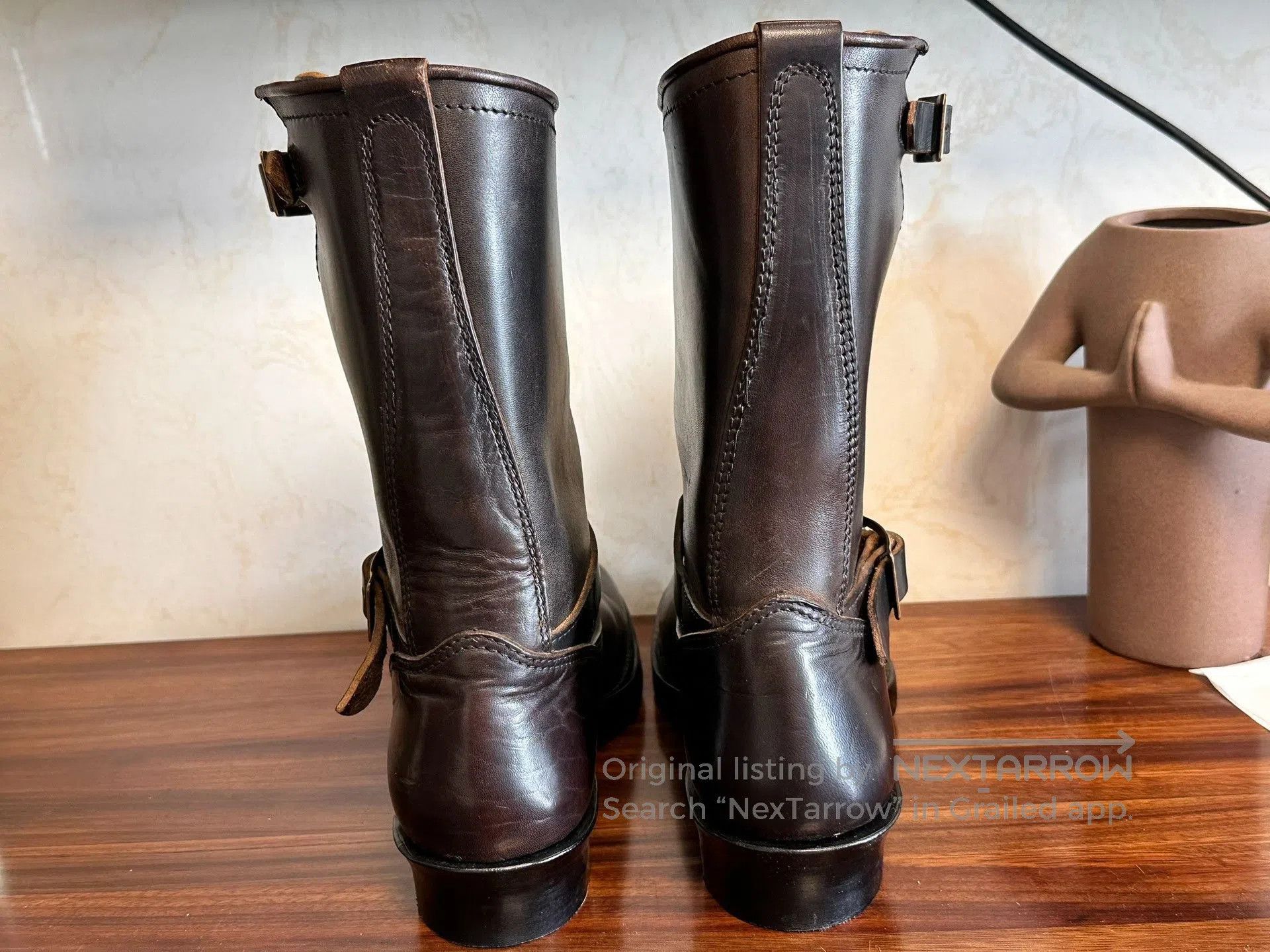 ATTRACTIONS Attractions 444 Horse Leather Engineer Boots. Size US 6.5 / EU 39-40 - 6 Thumbnail