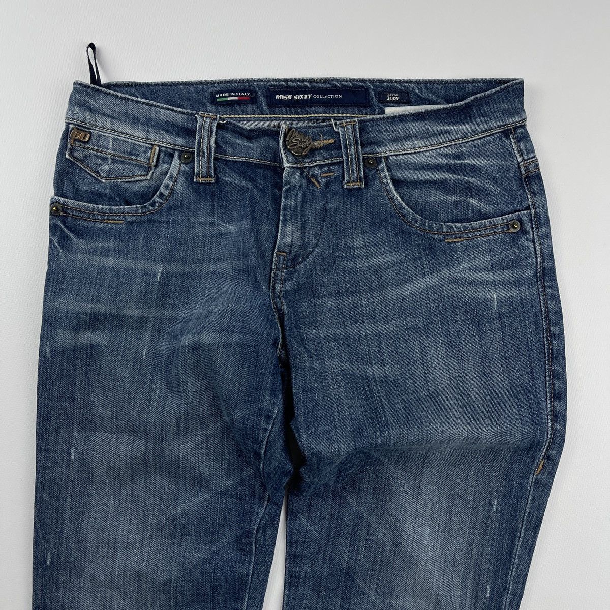 Miss Sixty × Vintage Vtg Y2K Miss Sixty Size 28x27 Low Rise Jeans Size 28" / US 6 / IT 42 - 2 Thumbnail