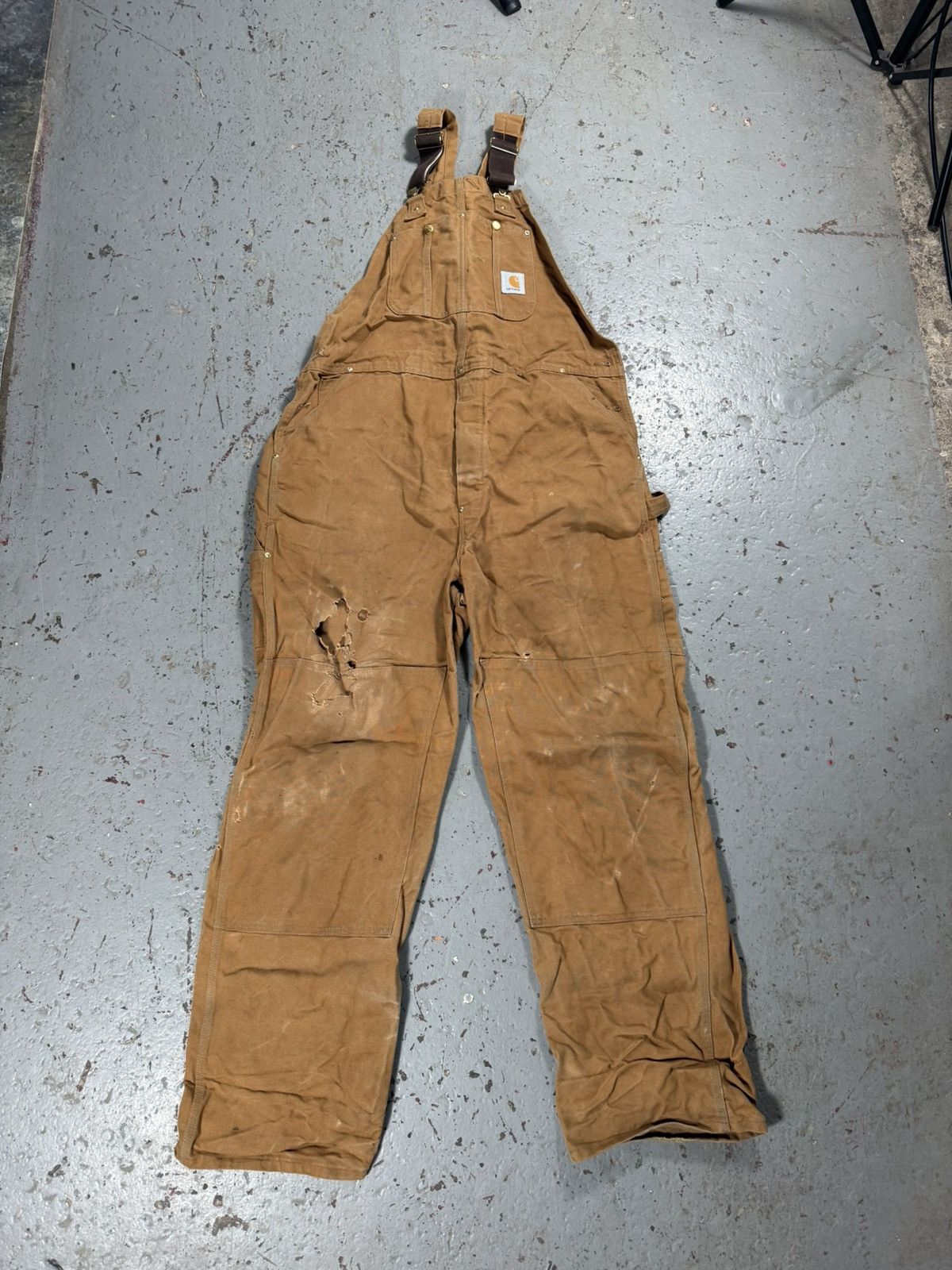 Carhartt Perfectly Thrashed Carhartt Overalls Size US 42 / EU 58 - 1 Thumbnail