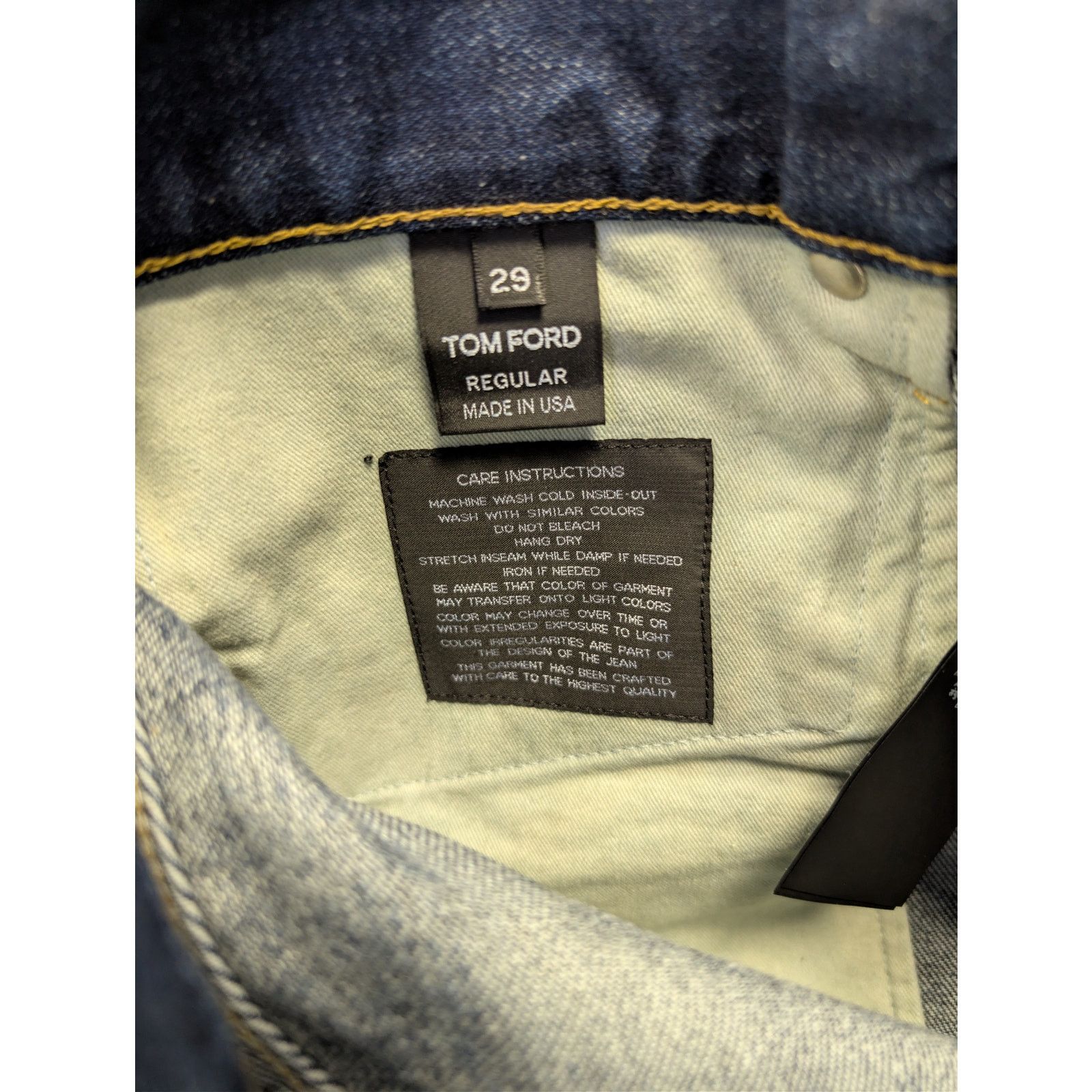 Tom Ford o1rshd1 Regular Denim Jeans in Blue Size US 29 - 15 Thumbnail