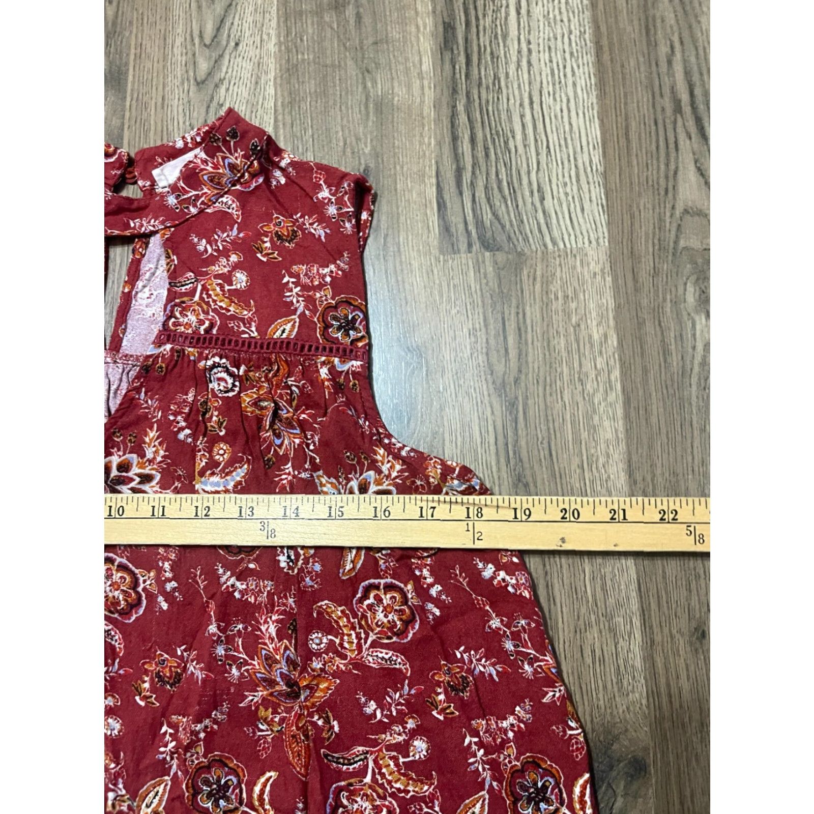 Vintage SOPHIE Rue Tank Top Women's Large Red White Floral Paisley Sleeveless Shirt Size L / US 10 / IT 46 - 3 Thumbnail