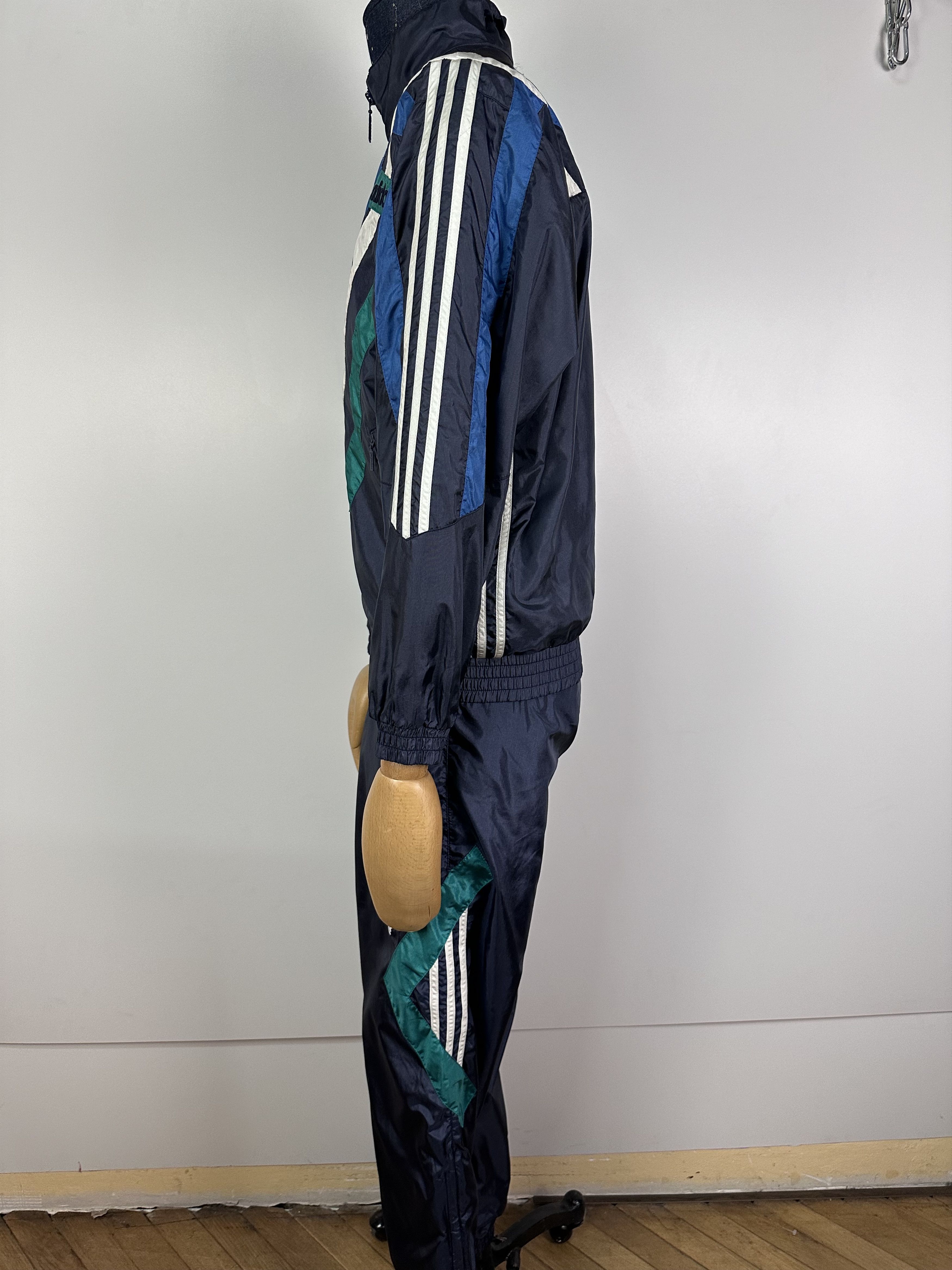 Vintage Adidas Nylon Track Suit Jacket Pants 90's Size S