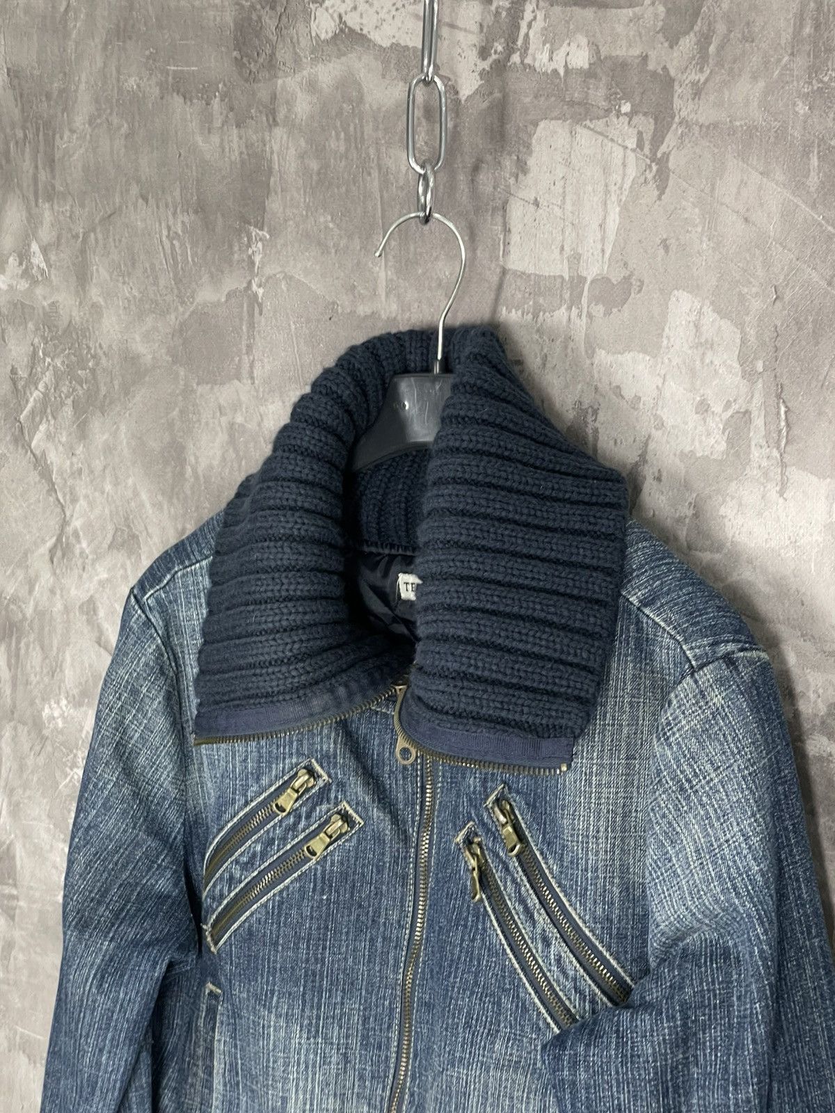 If Six Was Nine × Japanese Brand × Le Grande Bleu (L.G.B.) Avant Garde Japan Vintage Y2K Crazy Denim Jacket Size M / US 6-8 / IT 42-44 - 8 Thumbnail