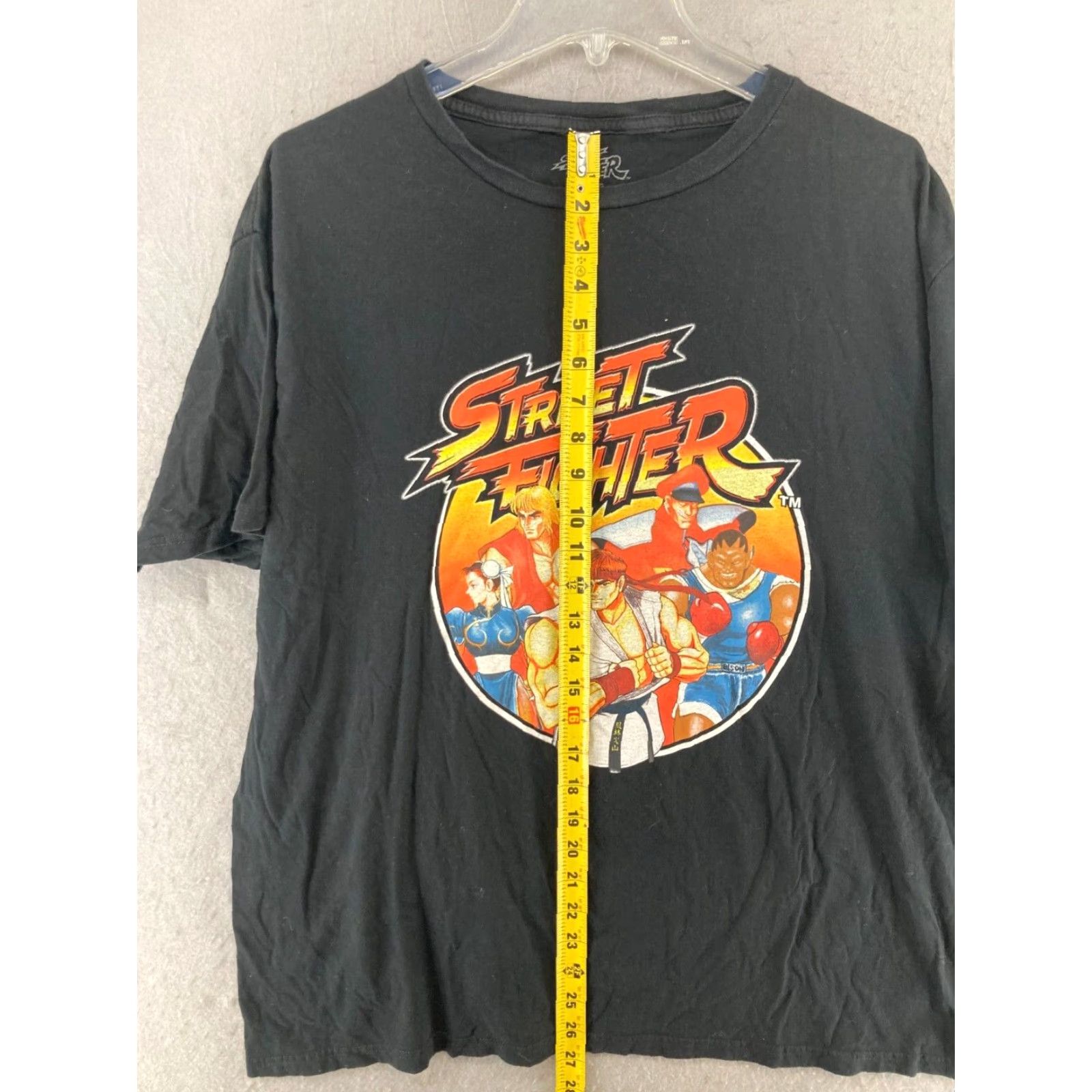 Vintage Capcom Street Fighter TShirt Mens XL Black Graphic Print Video Games Shirt Size US XL / EU 56 / 4 - 3 Thumbnail