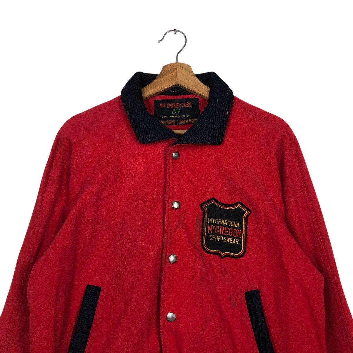 Japanese Brand 📌Vintage Bomber Jacket Mc Gregor Big Logo Issey Miyake Size US L / EU 52-54 / 3 - 3 Thumbnail