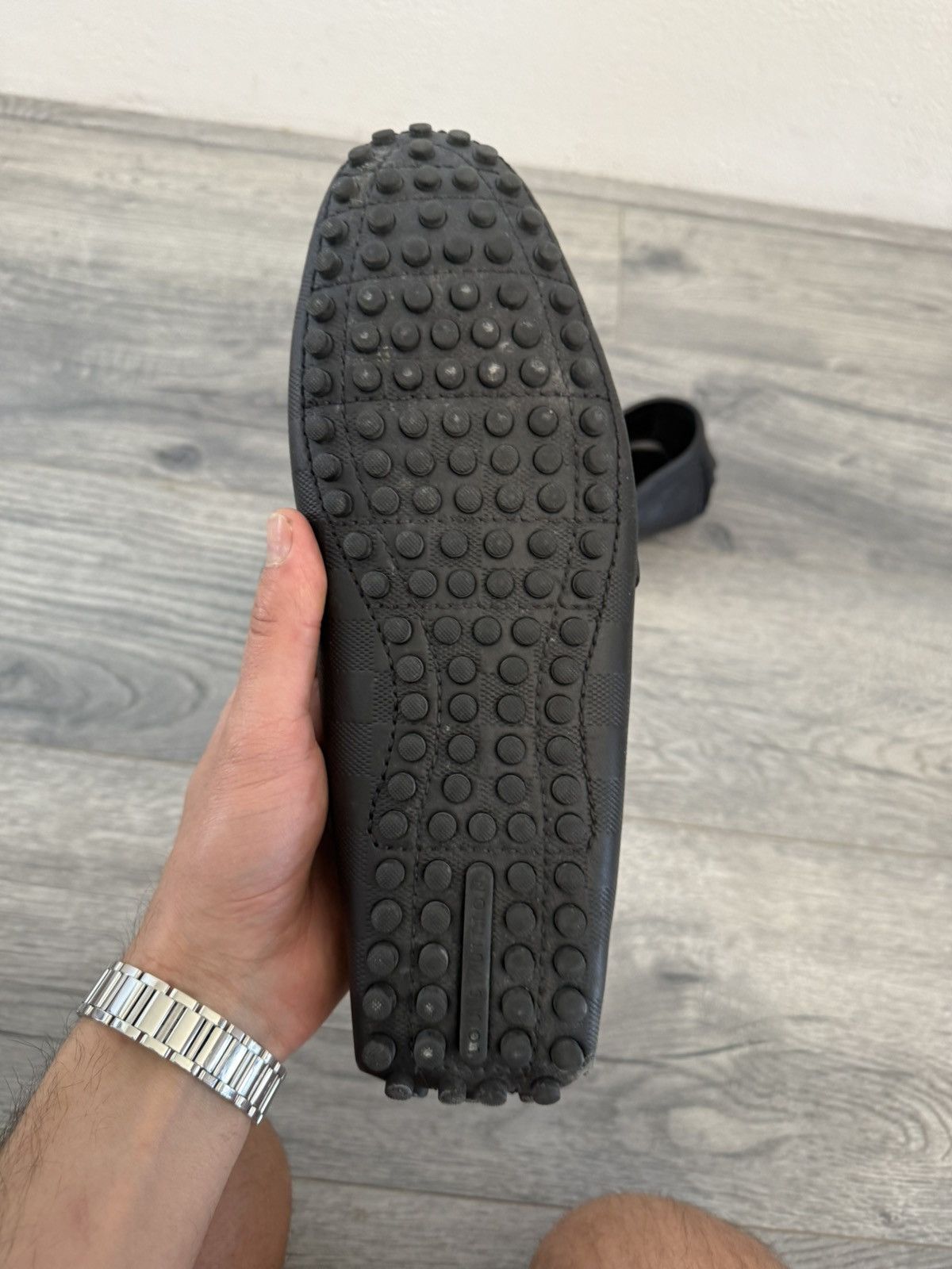 Louis Vuitton Louis Vuitton Damier Loafers with Silver LV Bit Size US 9 / EU 42 - 7 Thumbnail