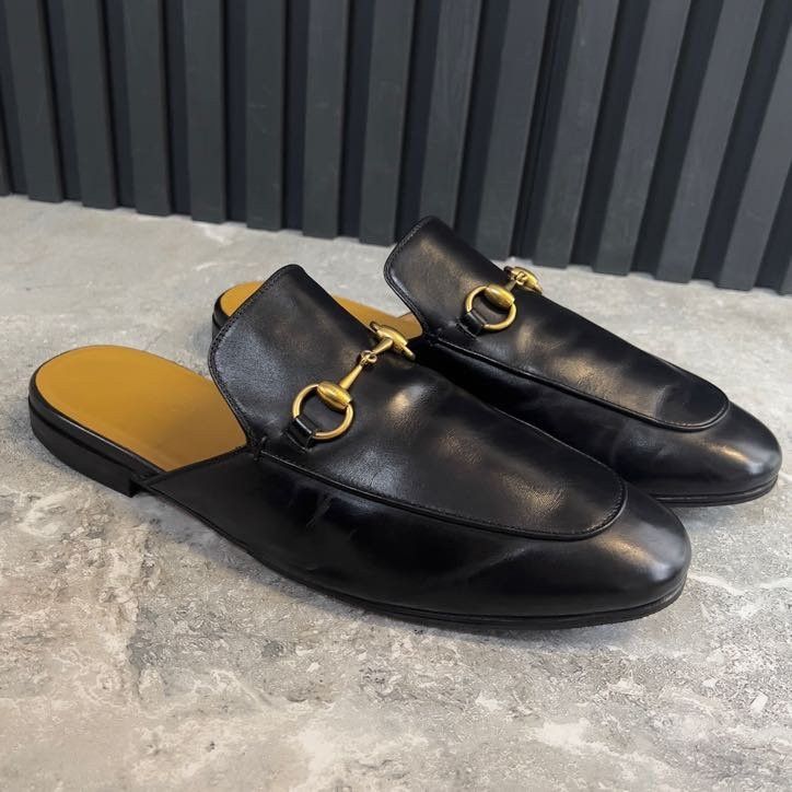 Gucci Authentic Princetown Horsebit Mules Flats Leather Size US 8.5 / EU 41-42 - 4 Thumbnail