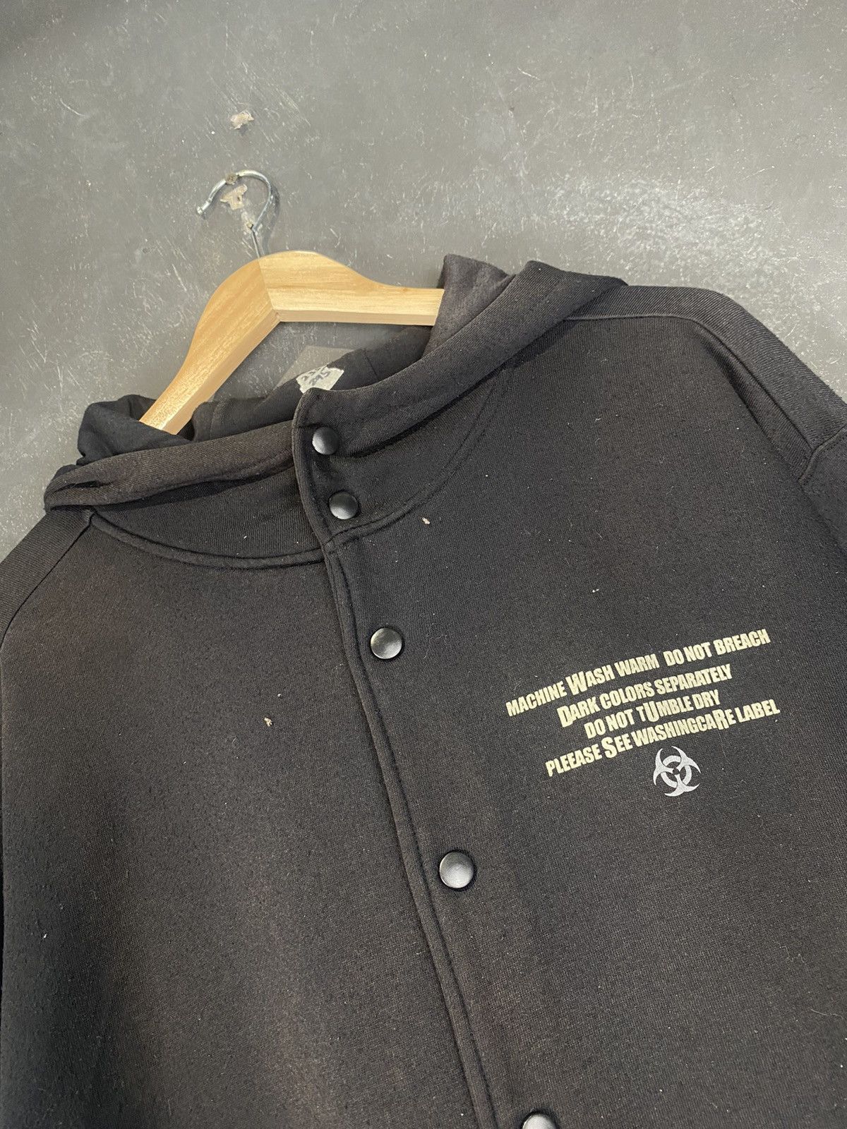 Japanese Brand y2k Warning Street Gear Varsity Hoodie Size US L / EU 52-54 / 3 - 2 Thumbnail