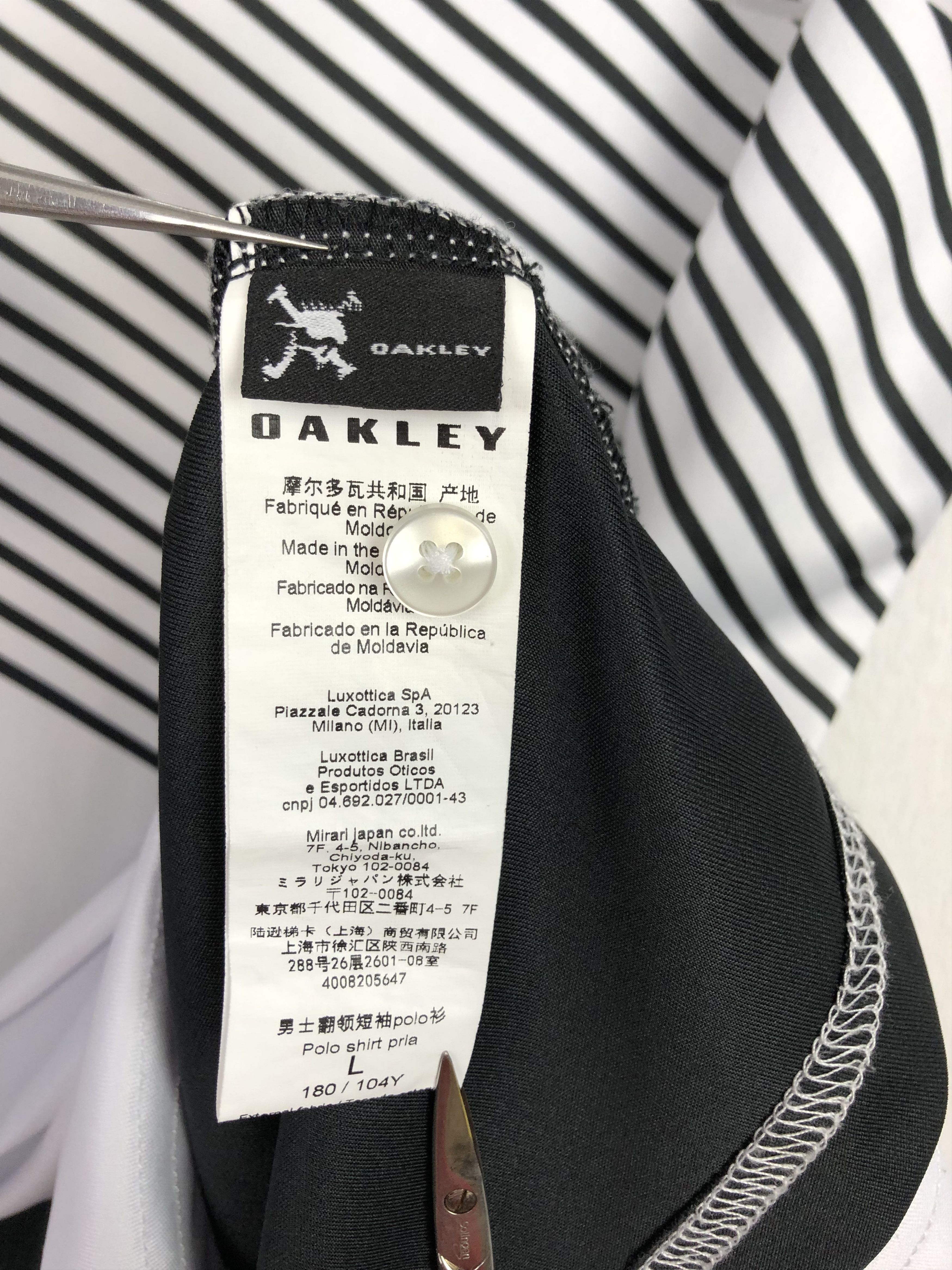 Oakley Oakley Polo Sport Shirt Black White RunY2K Drill Tee Size US L / EU 52-54 / 3 - 6 Thumbnail