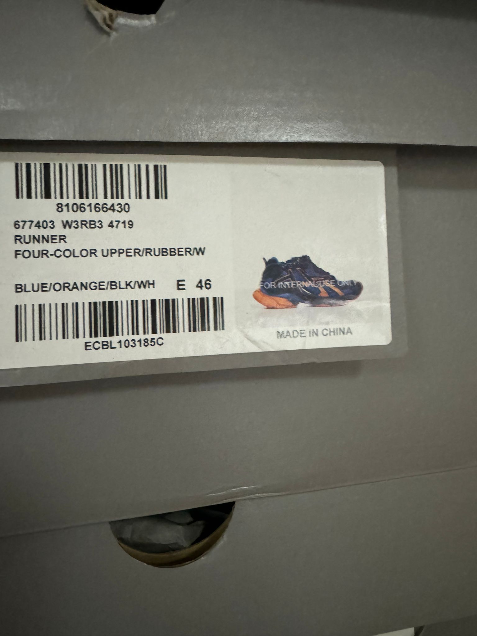 Balenciaga o1rshd Q:2 / Caged Runners Knicks Color Way in Multicolor Size US 13 / EU 46 - 14 Thumbnail