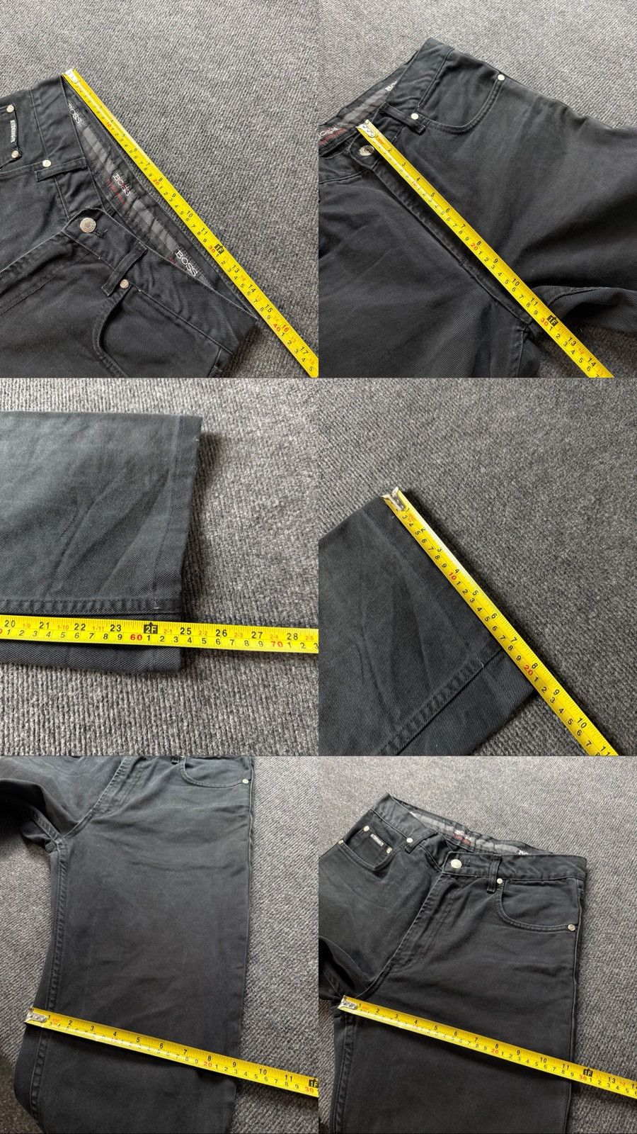 Hugo Boss Retro VNTG 90s Hugo Boss Faded Black Pants Straight Fit Y2K Size US 30 / EU 46 - 22 Thumbnail