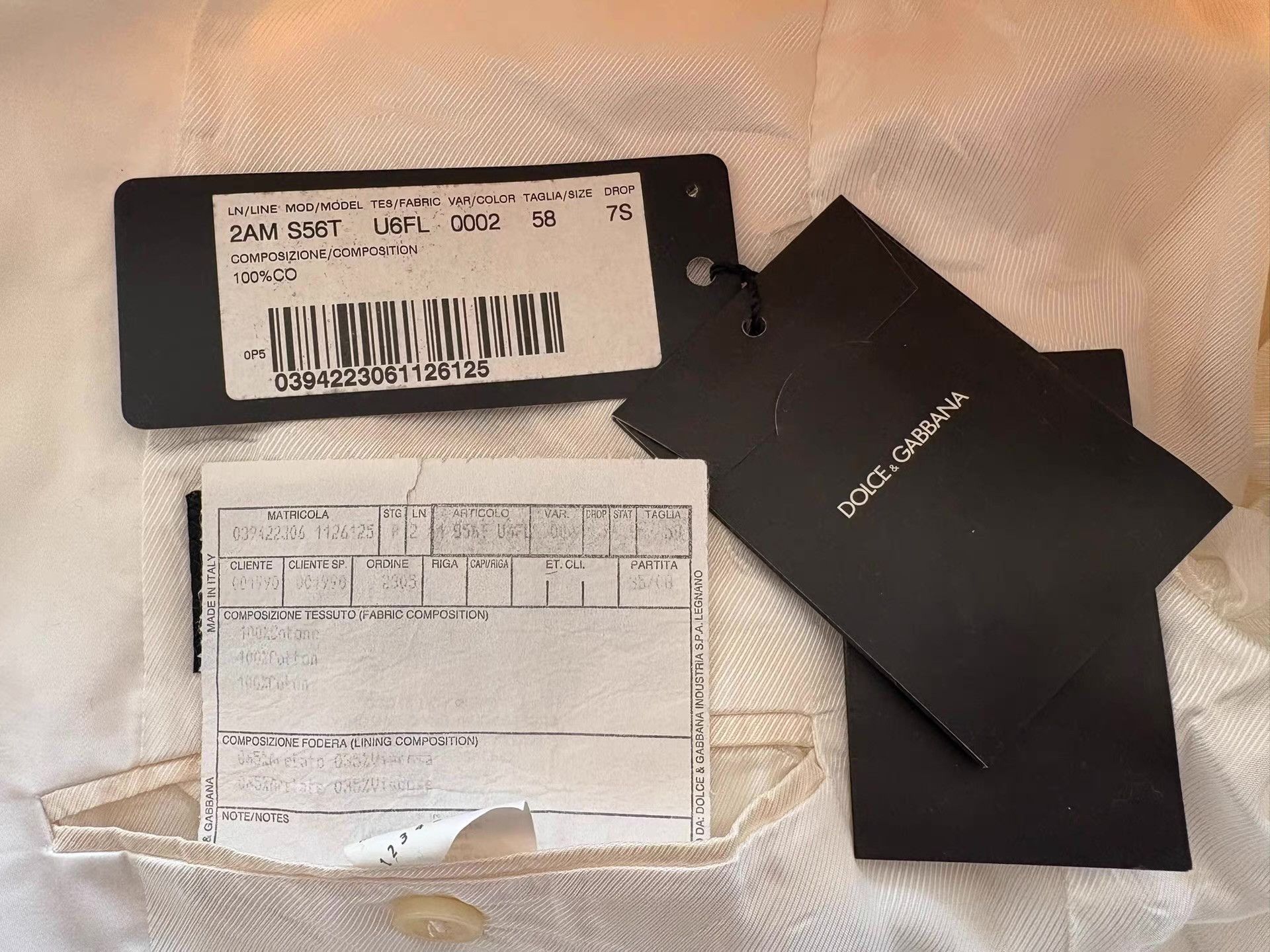 Dolce & Gabbana Dolce & Gabbana Men's White Suit Jacket Ｑ21 Size 50R - 3 Thumbnail
