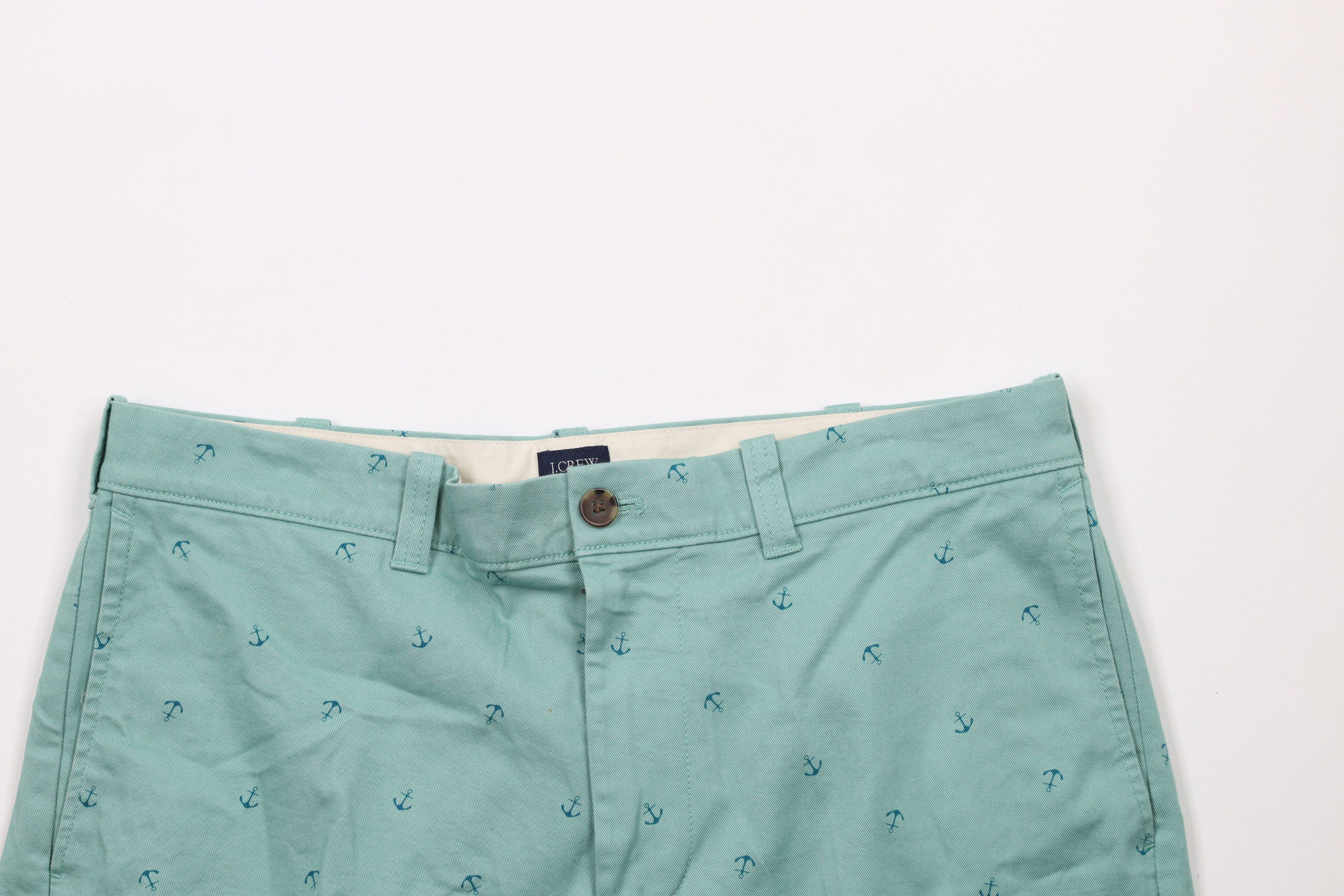 J.Crew × Vintage J Crew All Over Print Flat Front Above Knee Chino Shorts Size US 33 - 2 Thumbnail