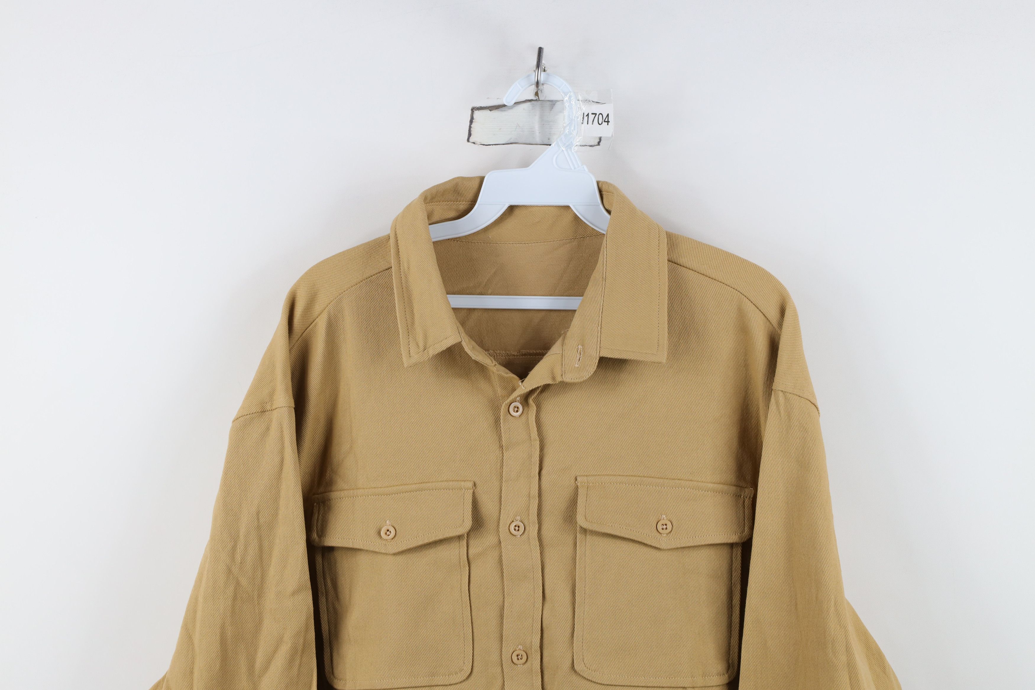 Vintage Vintage 90s Streetwear Heavyweight Collared Button Shirt Size US L / EU 52-54 / 3 - 2 Thumbnail