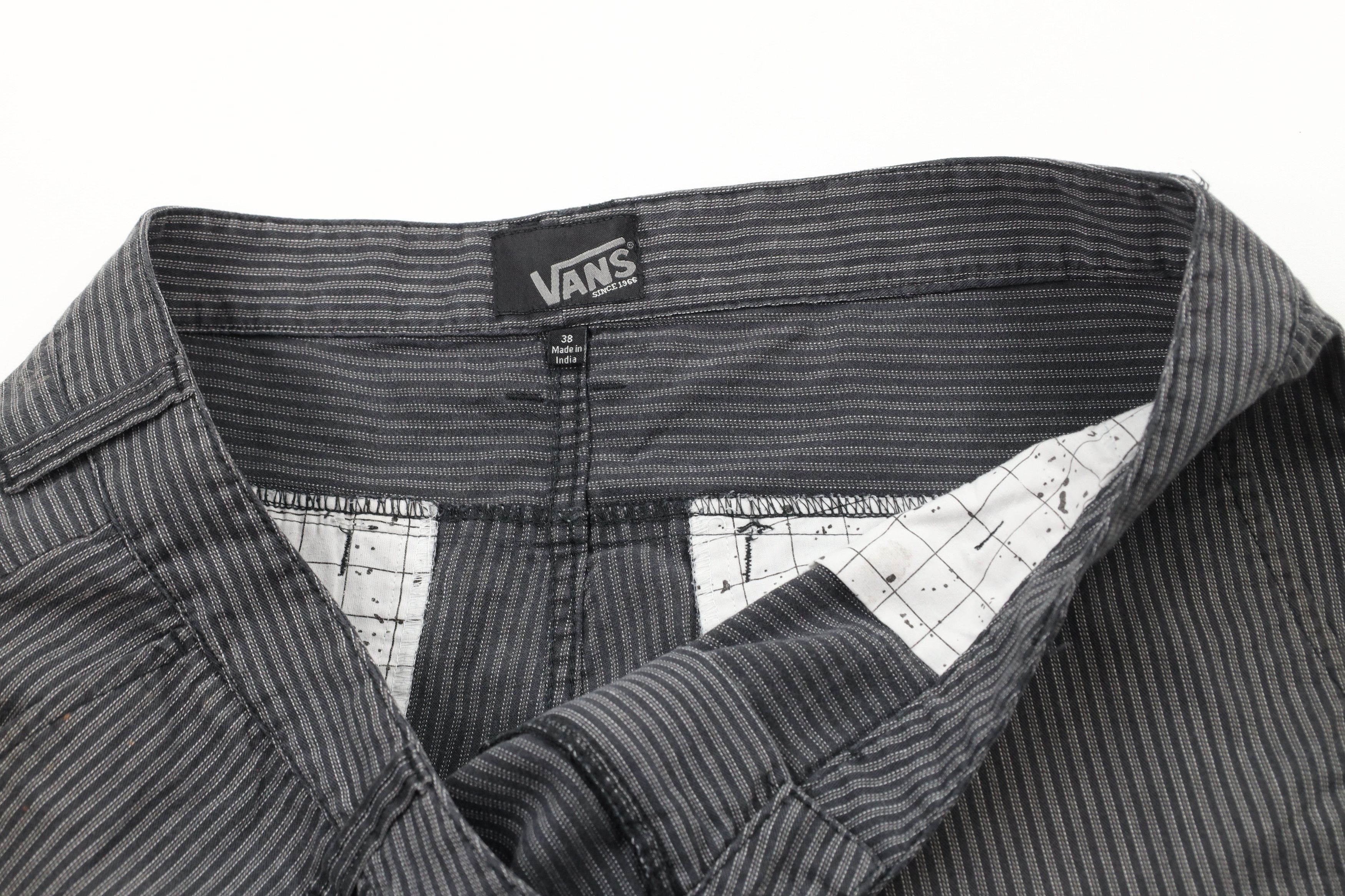 Vans × Vintage Vintage Vans Skateboarding Out Striped Loose Fit Shorts Gray Size US 38 / EU 54 - 8 Thumbnail