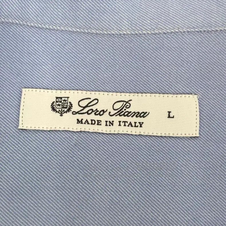 Loro Piana Loro Piana Sky Blue Cotton Collar Single Button Long Sleev Size L / US 10 / IT 46 - 6 Thumbnail