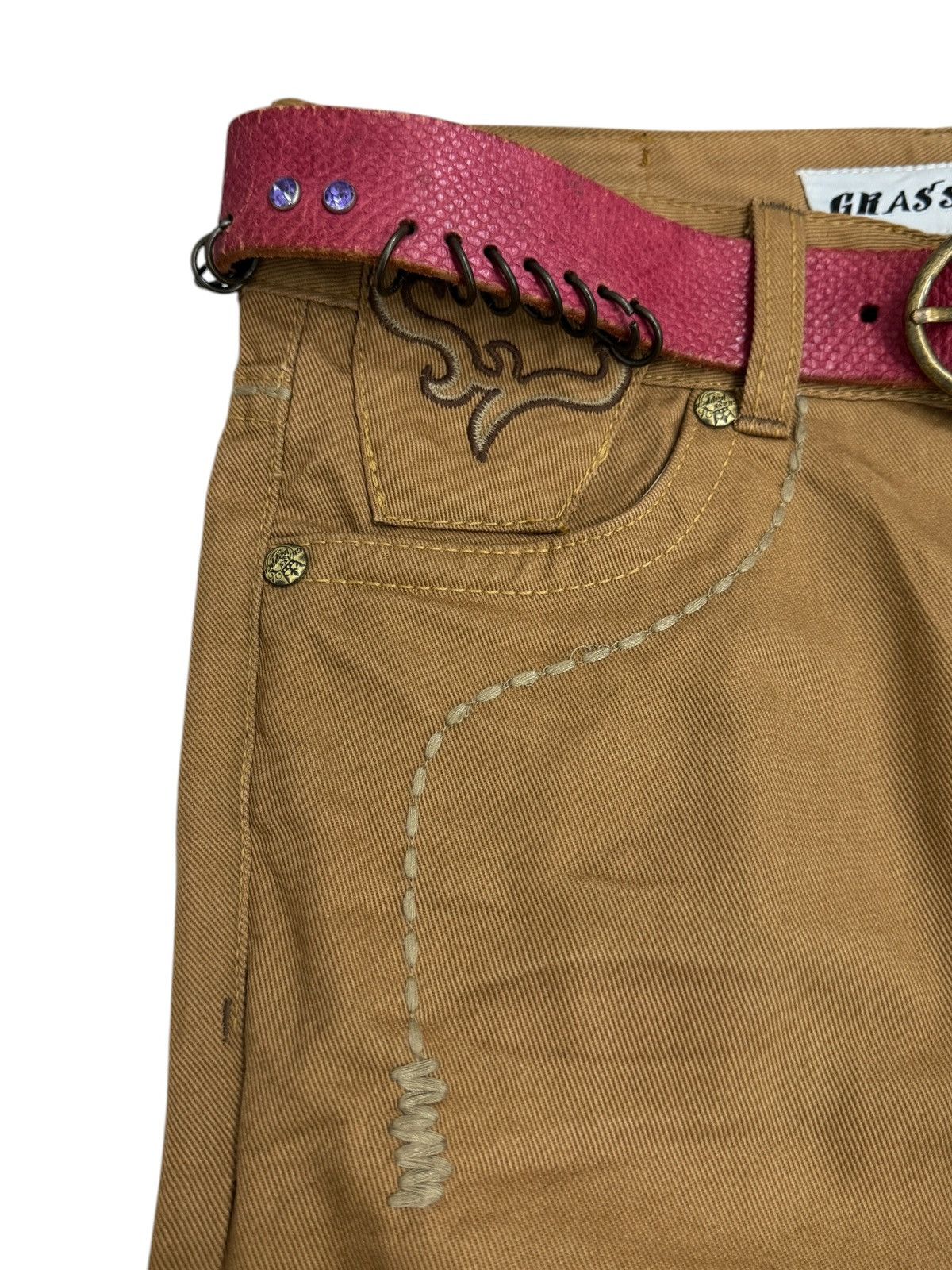 Hysteric Glamour × Japanese Brand × Seditionaries Flared GRASS HOPPER Seditionaries Back Embroidered Size US 28 / EU 44 - 7 Thumbnail