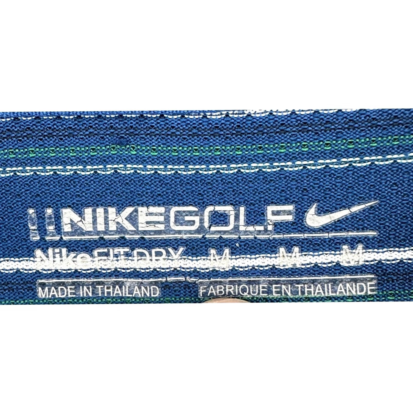 Nike Nike Golf Polo Shirt Mens Medium Blue Striped Rugby Performance Dry Fit Swoosh Outdoor Size US M / EU 48-50 / 2 - 4 Thumbnail