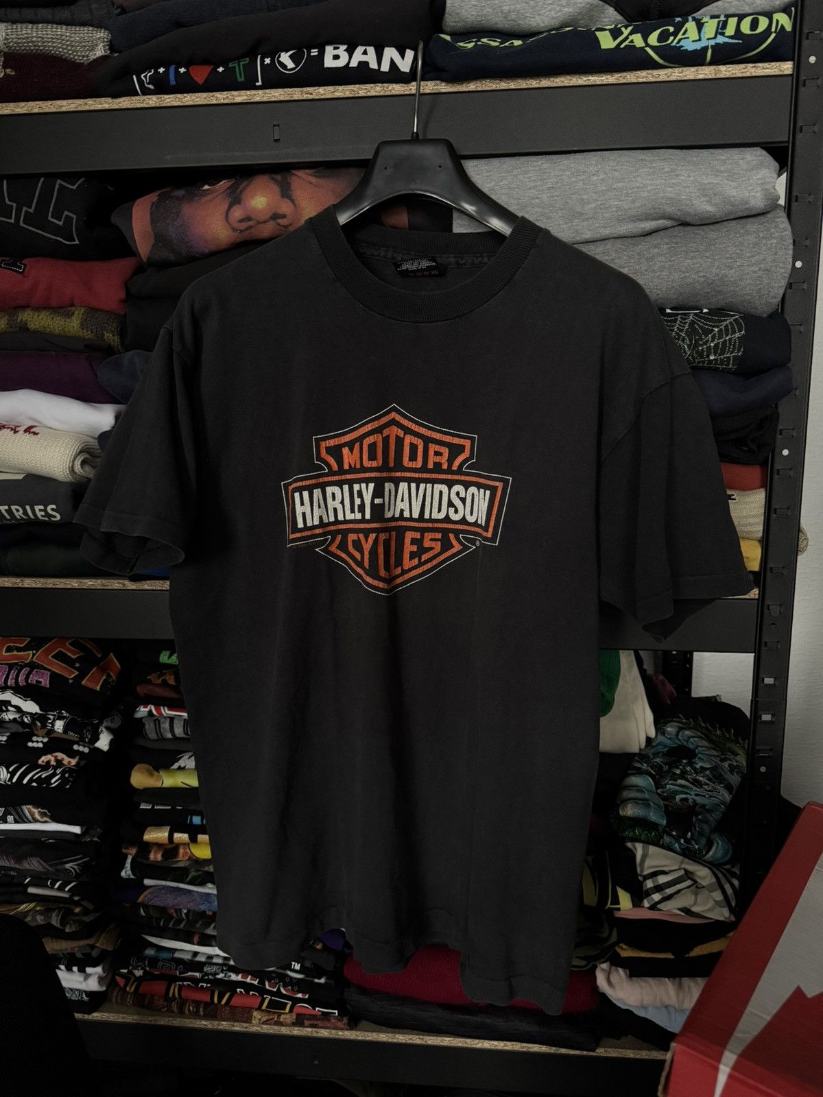 Harley Davidson × Vintage Vintage 1996 tee centre Big Logo t-shirt Size US S / EU 44-46 / 1 - 7 Thumbnail