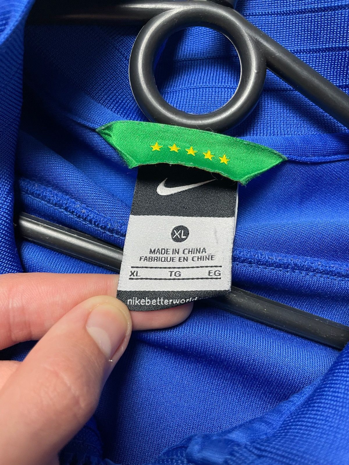 Nike Nike brazil soccer track jacket size XL big logo rare Size US XL / EU 56 / 4 - 3 Thumbnail
