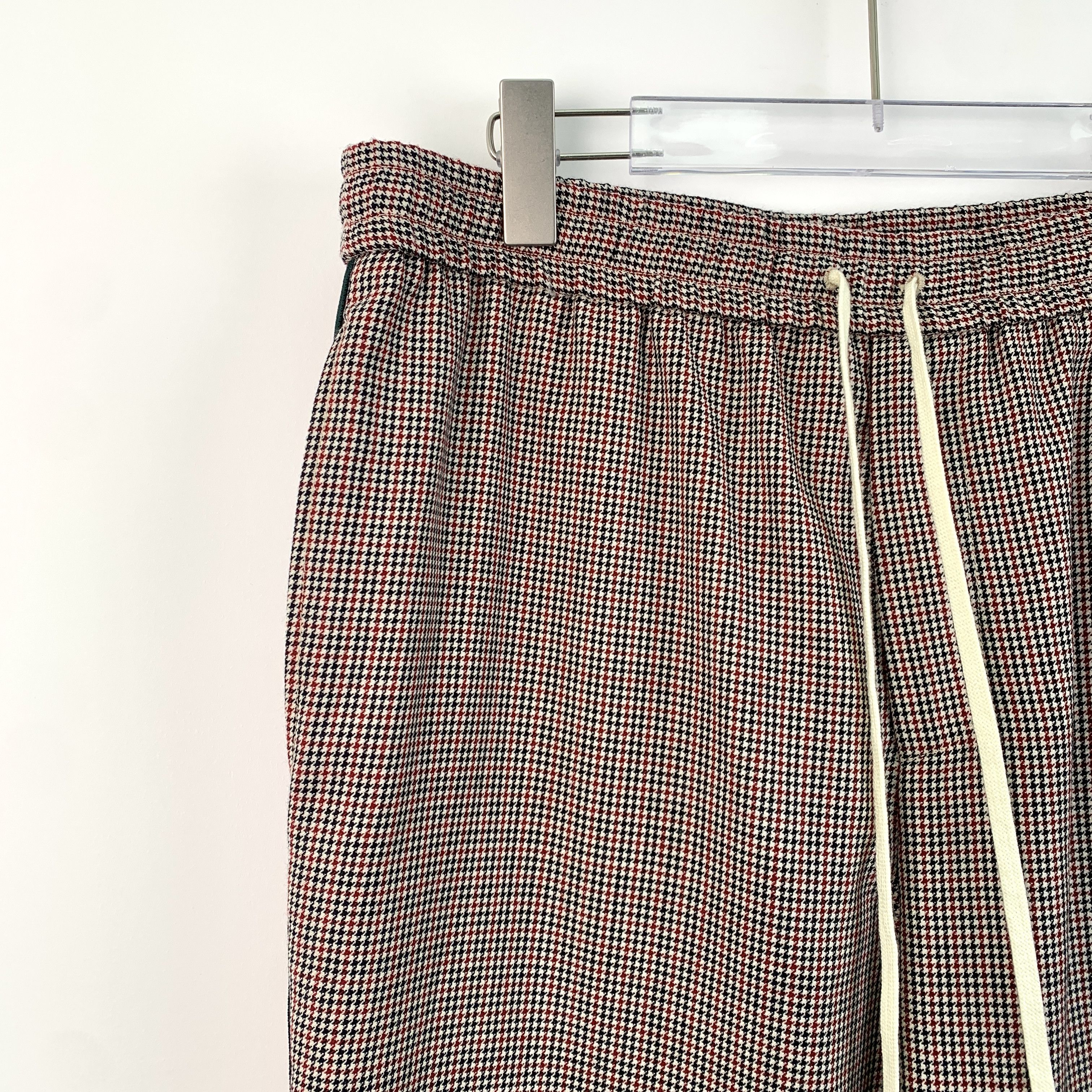 Gucci J15608 Gucci Mens Houndstooth Wool Track Pants Size US 34 / EU 50 - 3 Thumbnail