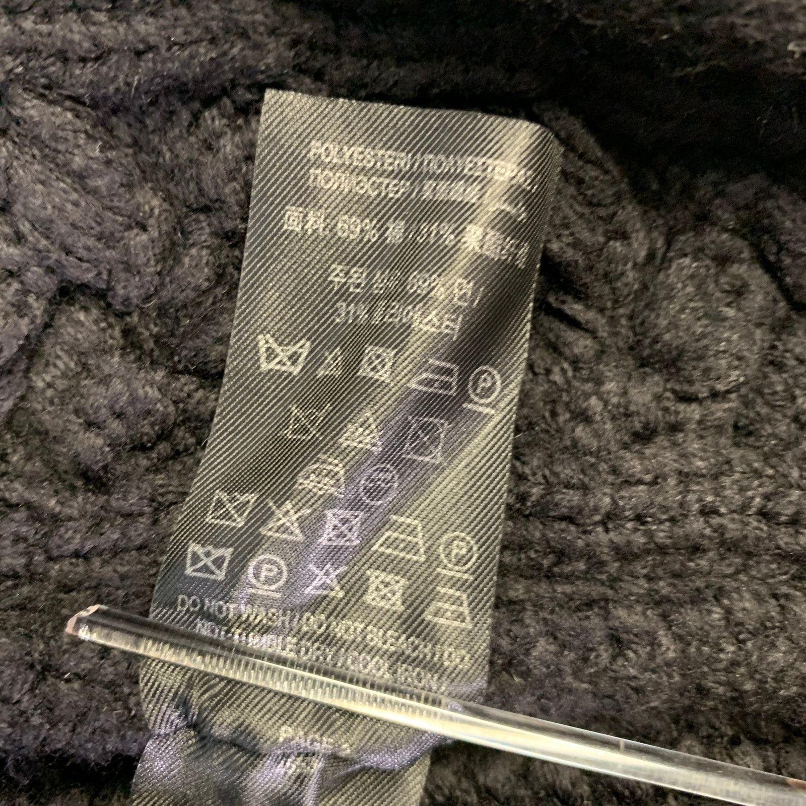 Burberry BURBERRY L Black Cable Knit Cotton Poly Raglan Sweater Size US L / EU 52-54 / 3 - 8 Thumbnail