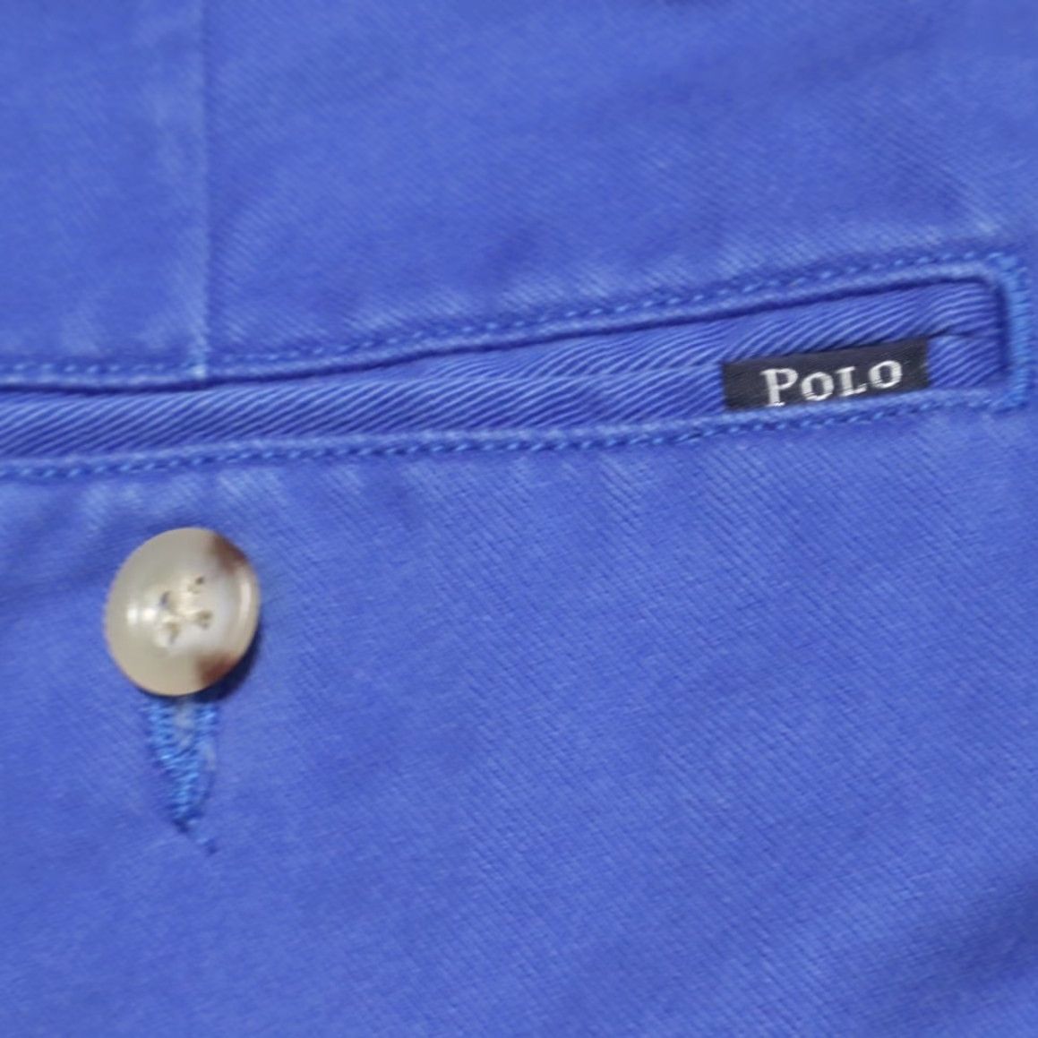 Polo Ralph Lauren Polo Ralph Lauren Classic Fit Cotton Khaki Chino Shorts Blue Men's 33 Size US XS / EU 42 / 0 - 7 Thumbnail
