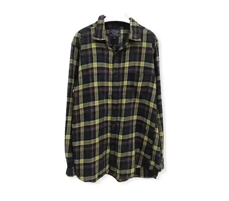 Flannel Japanese Brand Uniqlo Plaid Tartan Flannel Shirt Size US XL / EU 56 / 4 - 1 Thumbnail