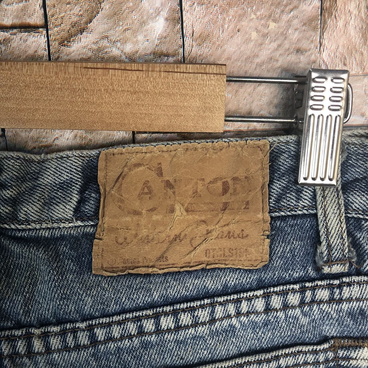 Japanese Brand Cantos vintage Blue Denim Pants #A54 Size US 28 / EU 44 - 17 Thumbnail