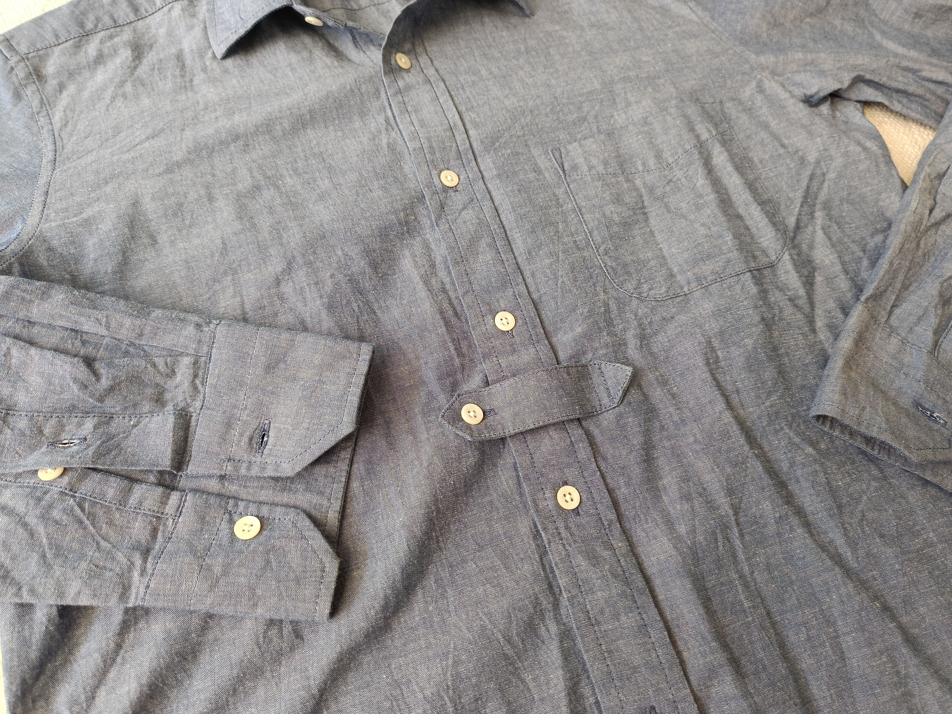 Mackintosh Mackintosh Philosophy MP oxford blue 38 slim fit blue shirt Size US S / EU 44-46 / 1 - 5 Thumbnail