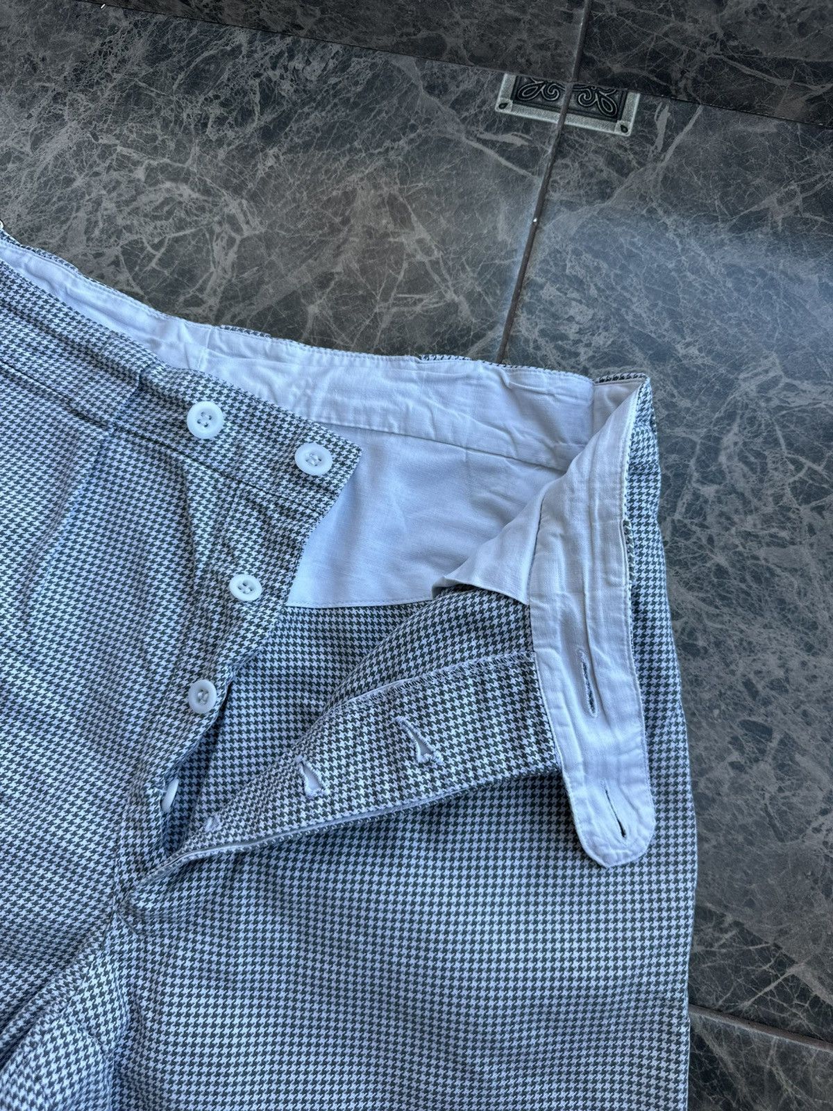 Other Vintage 1960s Workwear Pants Houndstooth Check Zurich Size US 30 / EU 46 - 6 Thumbnail