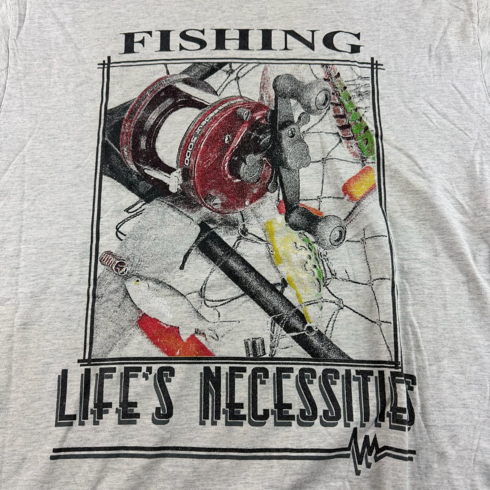 Fruit Of The Loom Vintage Fishing Shirt Fishing Life's Necessities Size Med Size US M / EU 48-50 / 2 - 2 Thumbnail